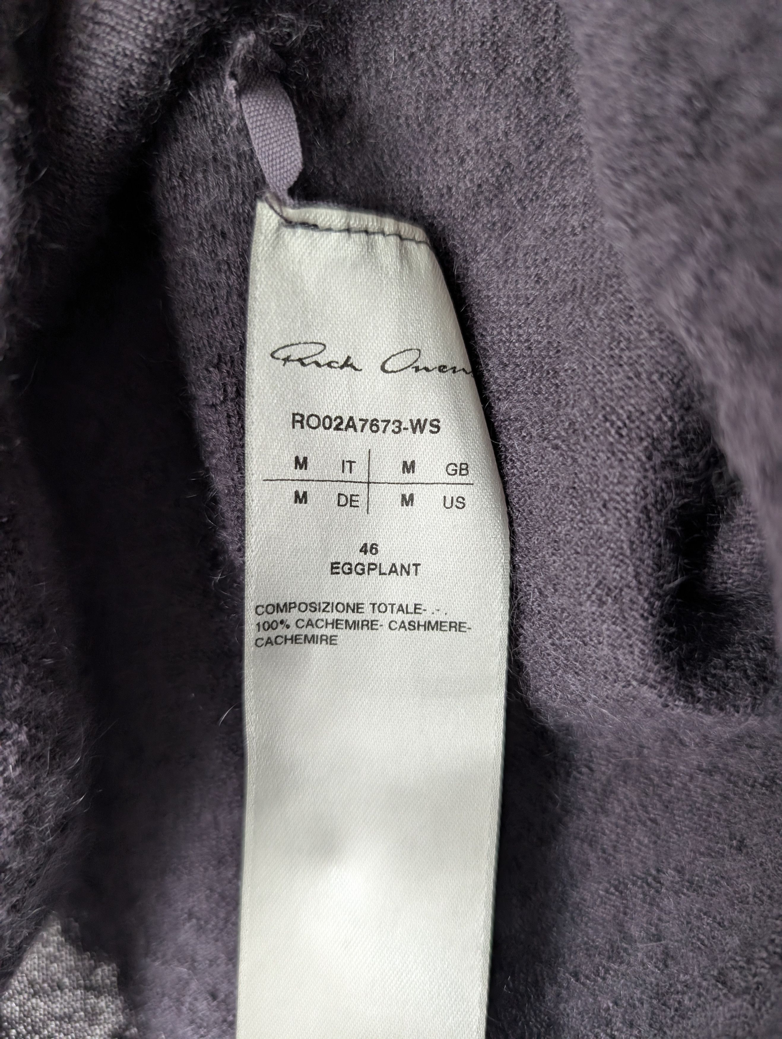 Rick Owens FW21 Runway Column Knit Eggplant Size M / US 6-8 / IT 42-44 - 10 Thumbnail