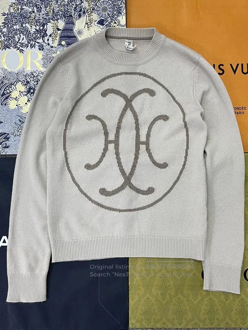 Hermes Hermes Beige Colorblock Cashmere Sweater. Size US M / EU 48-50 / 2 - 1 Thumbnail