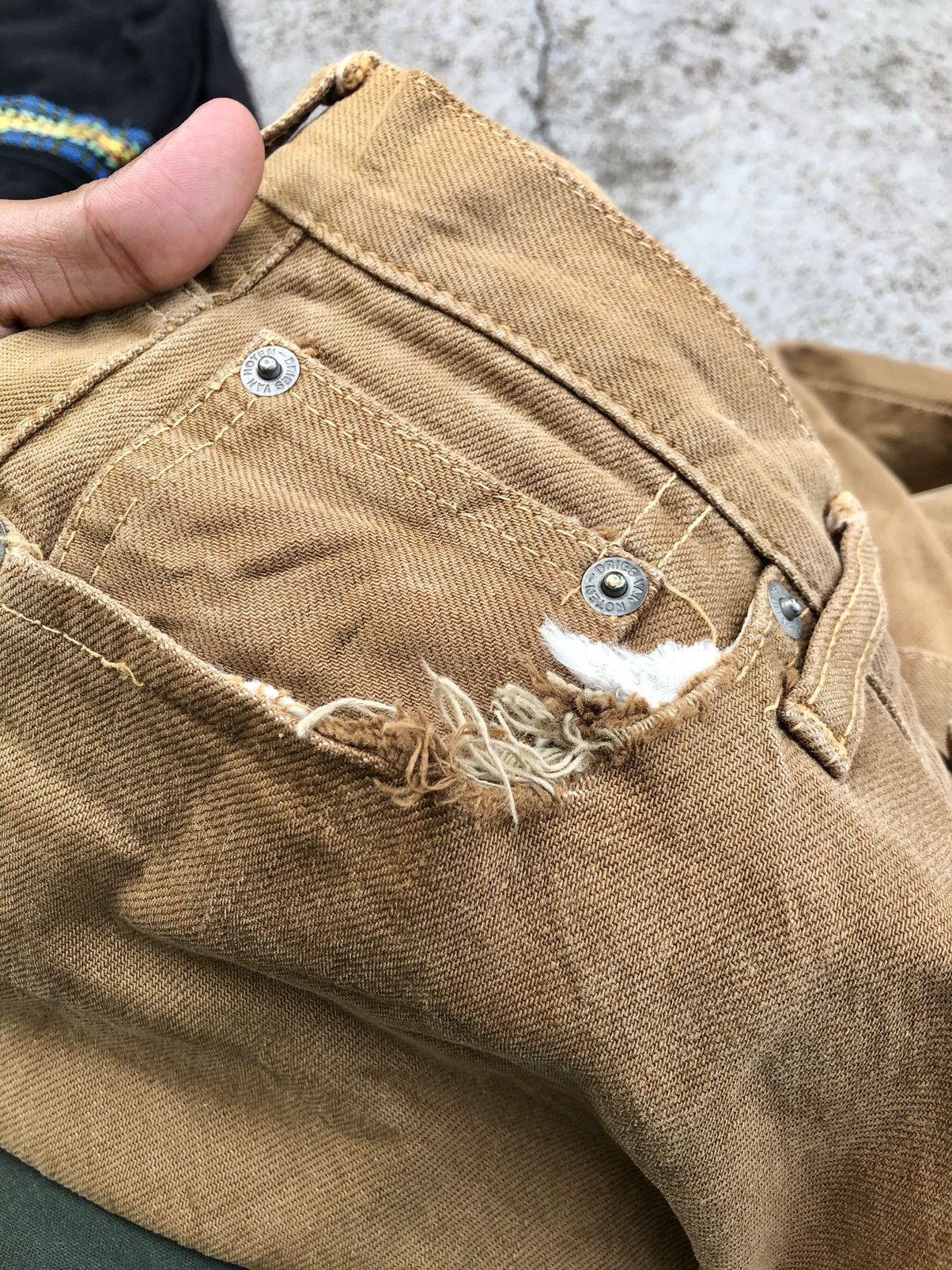 Dries Van Noten SELVEDGE DISTRESSED DENIM BY DRIES VAN NOTEN Size US 29 - 12 Thumbnail