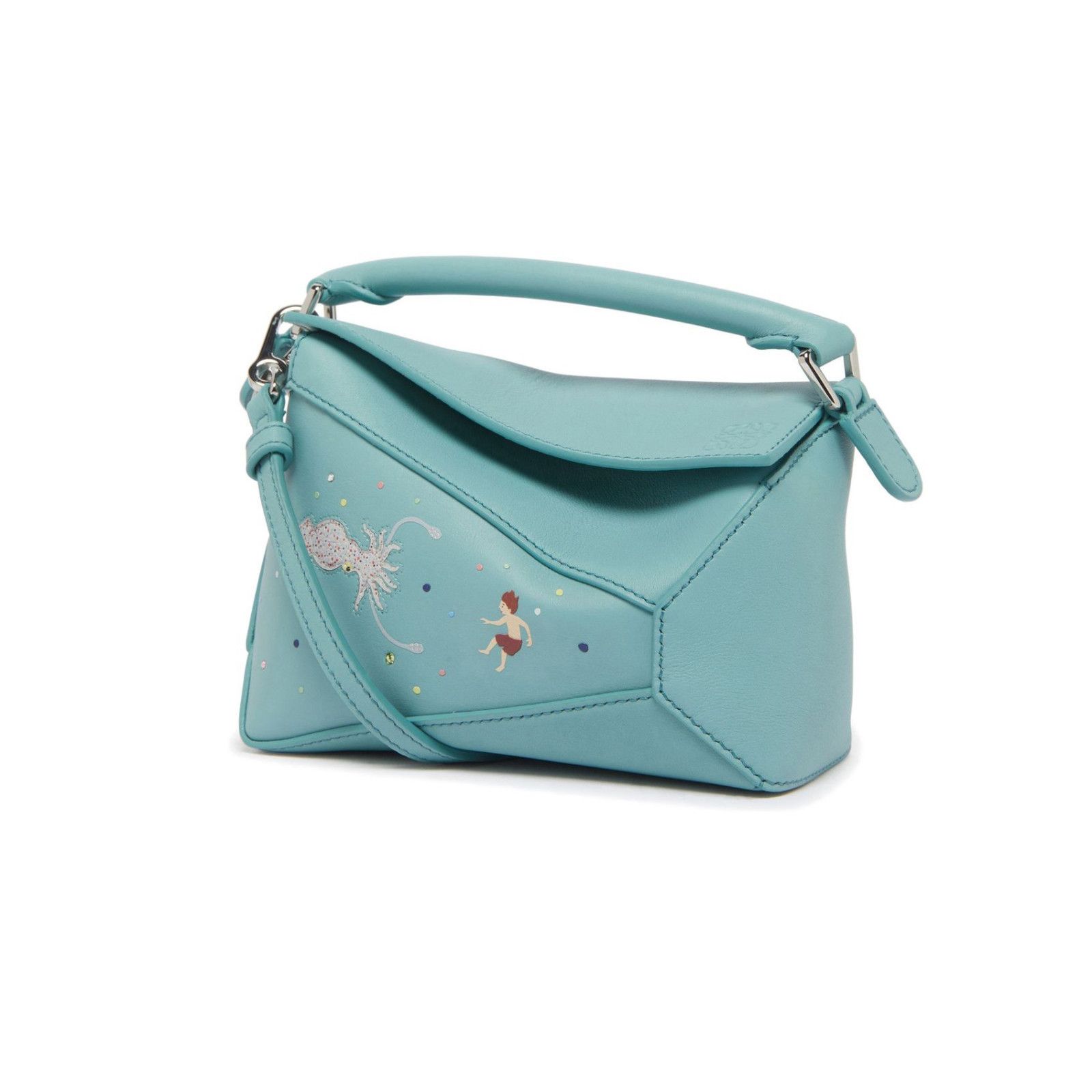 Loewe LOEWE Puzzle Edge Mini Blue Leather Handbag New & Authentic Size ONE SIZE - 1 Thumbnail