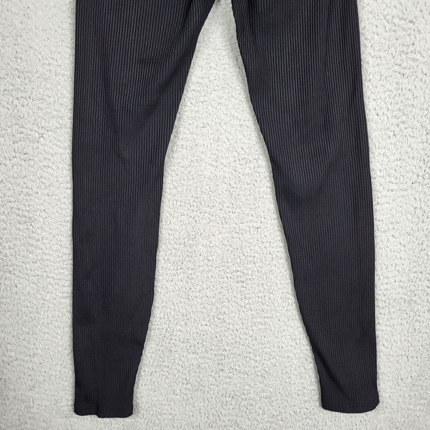 Carbon Carbon38 Ribbed Black Womens Leggings Sz S Size 28" / US 6 / IT 42 - 3 Thumbnail