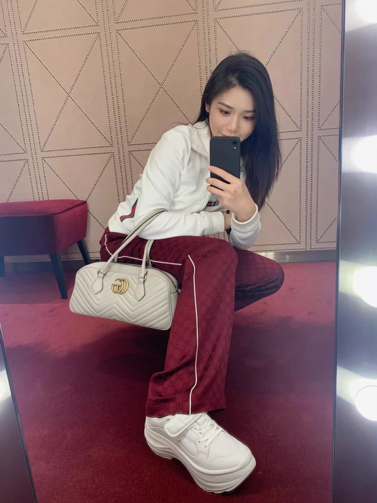 Gucci Gucci Platform Velcro Dad Sneaker White 37.5 Size US 7 / IT 37 - 9 Thumbnail