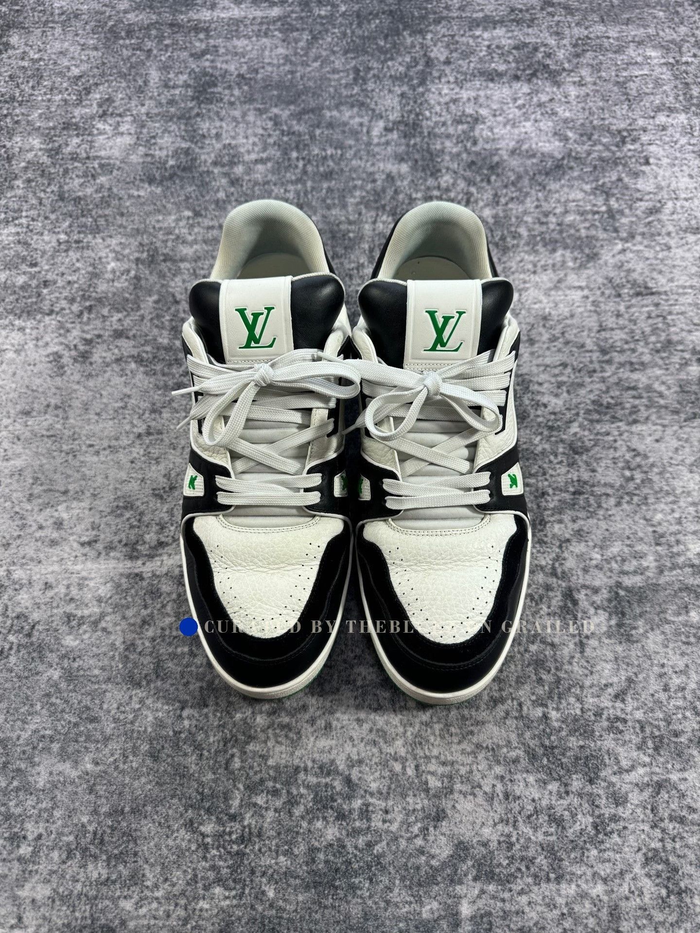 Louis Vuitton Louis Vuitton Black Green Trainer Sneakers Size US 9 / EU 42 - 1 Thumbnail
