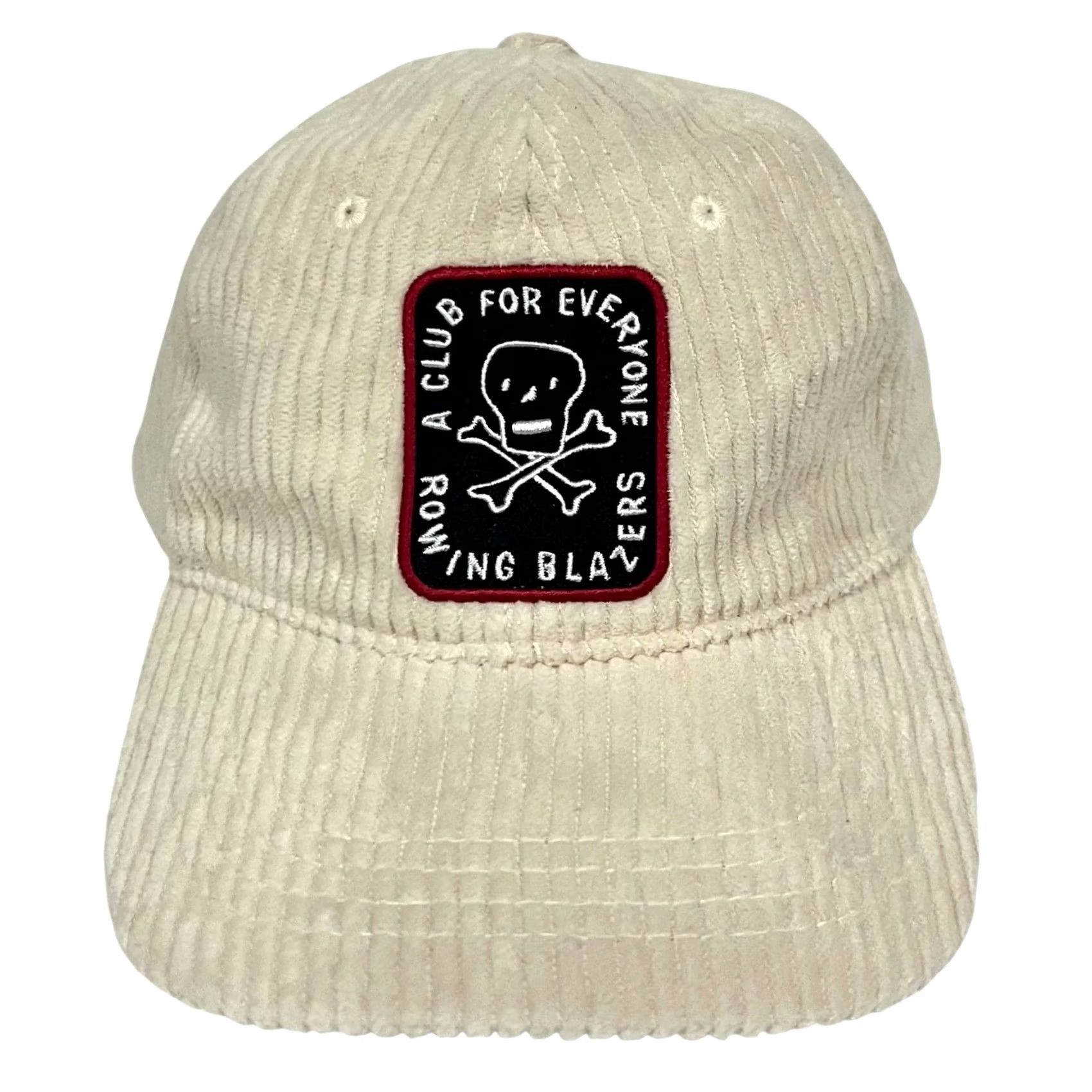 Rowing Blazers Rowing Blazers Corduroy Hat Cap A Club For Everyone Patch Ivory Cream Preppy Size 44L - 2 Thumbnail