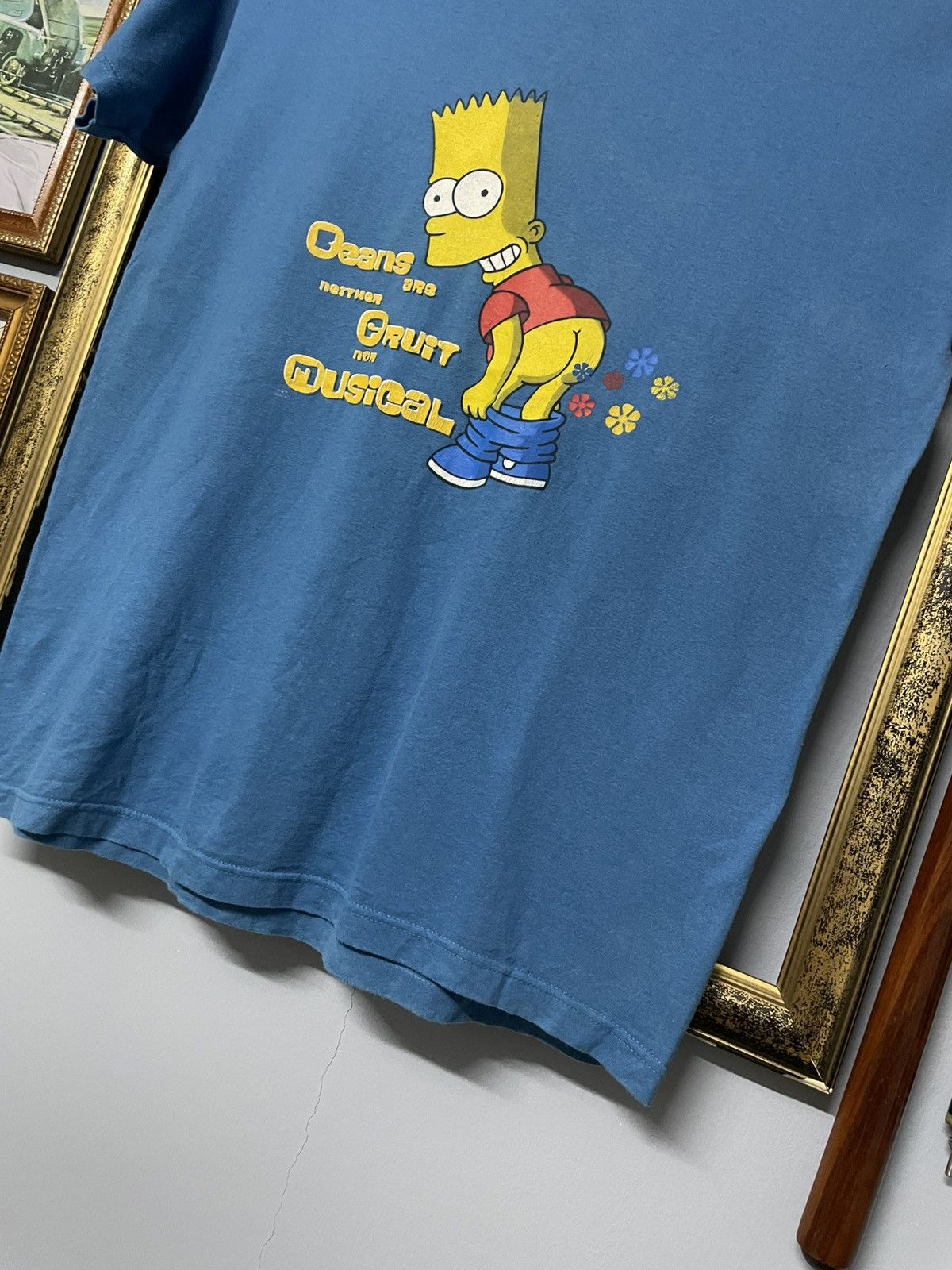 Vintage Vintage 2001 Rare Bart Simpson Cheeky Pose Graphic Tshirt Size US M / EU 48-50 / 2 - 5 Thumbnail