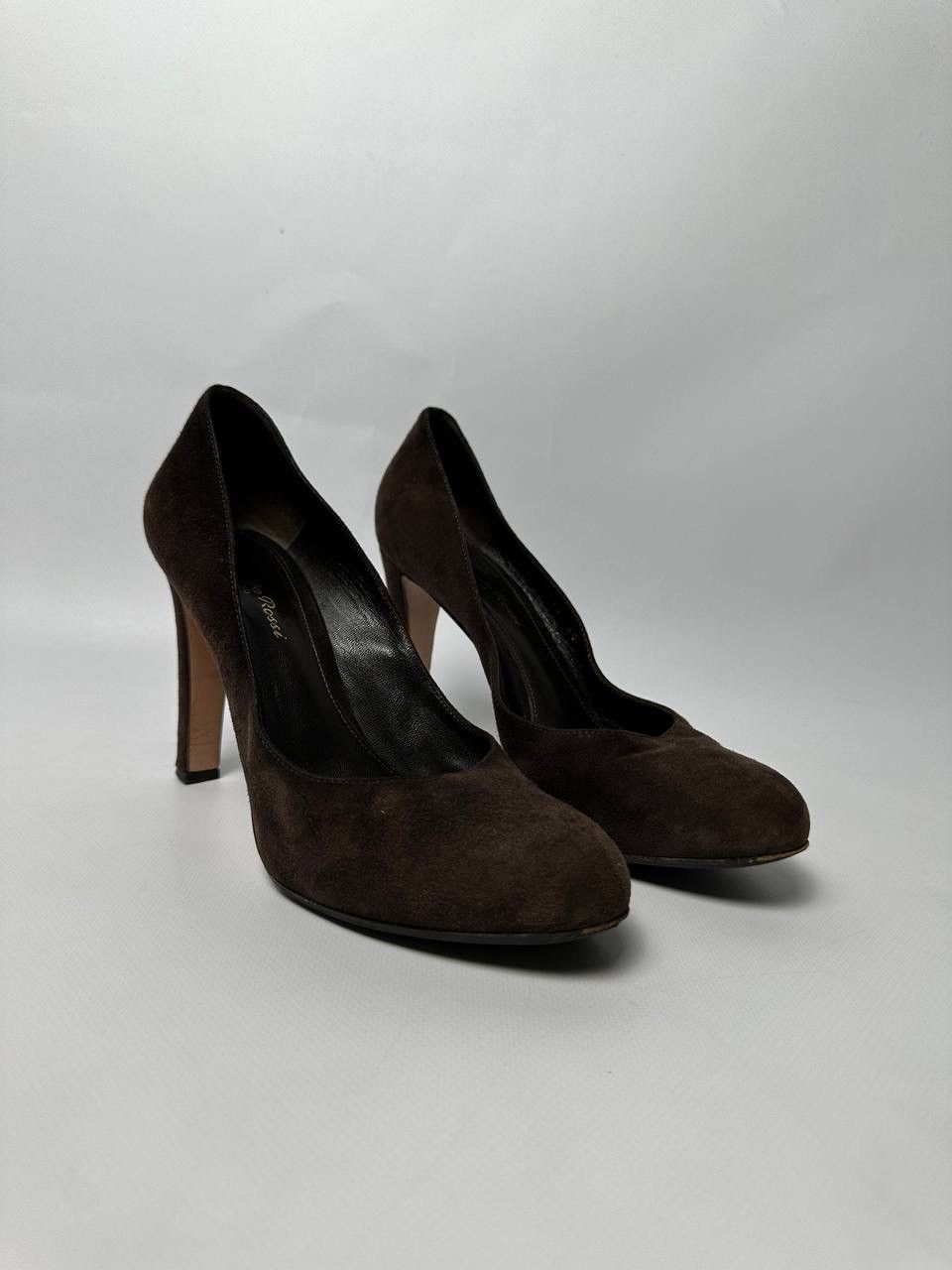 Gianvito Rossi Gianvito Rossi Brown Suede Heels Size 38 Size US 8 / IT 38 - 1 Thumbnail