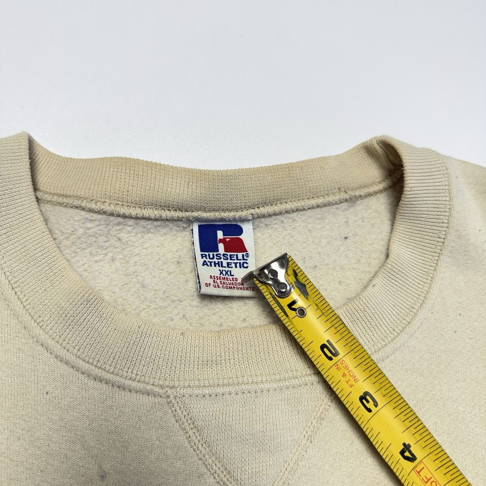 Russell Athletic Vintage Russell Athletic Sweatshirt Mens 2XL Beige Cream Cre Size US XXL / EU 58 / 5 - 12 Thumbnail