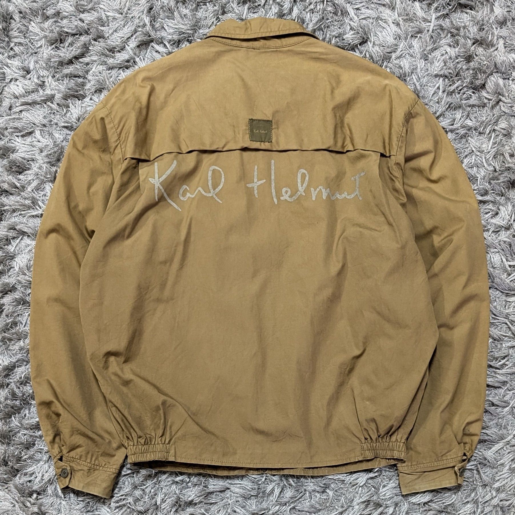 Karl Helmut Vintage Karl Helmut Sunfaded Zipper Bomber Jacket Outerwear Size US L / EU 52-54 / 3 - 1 Thumbnail