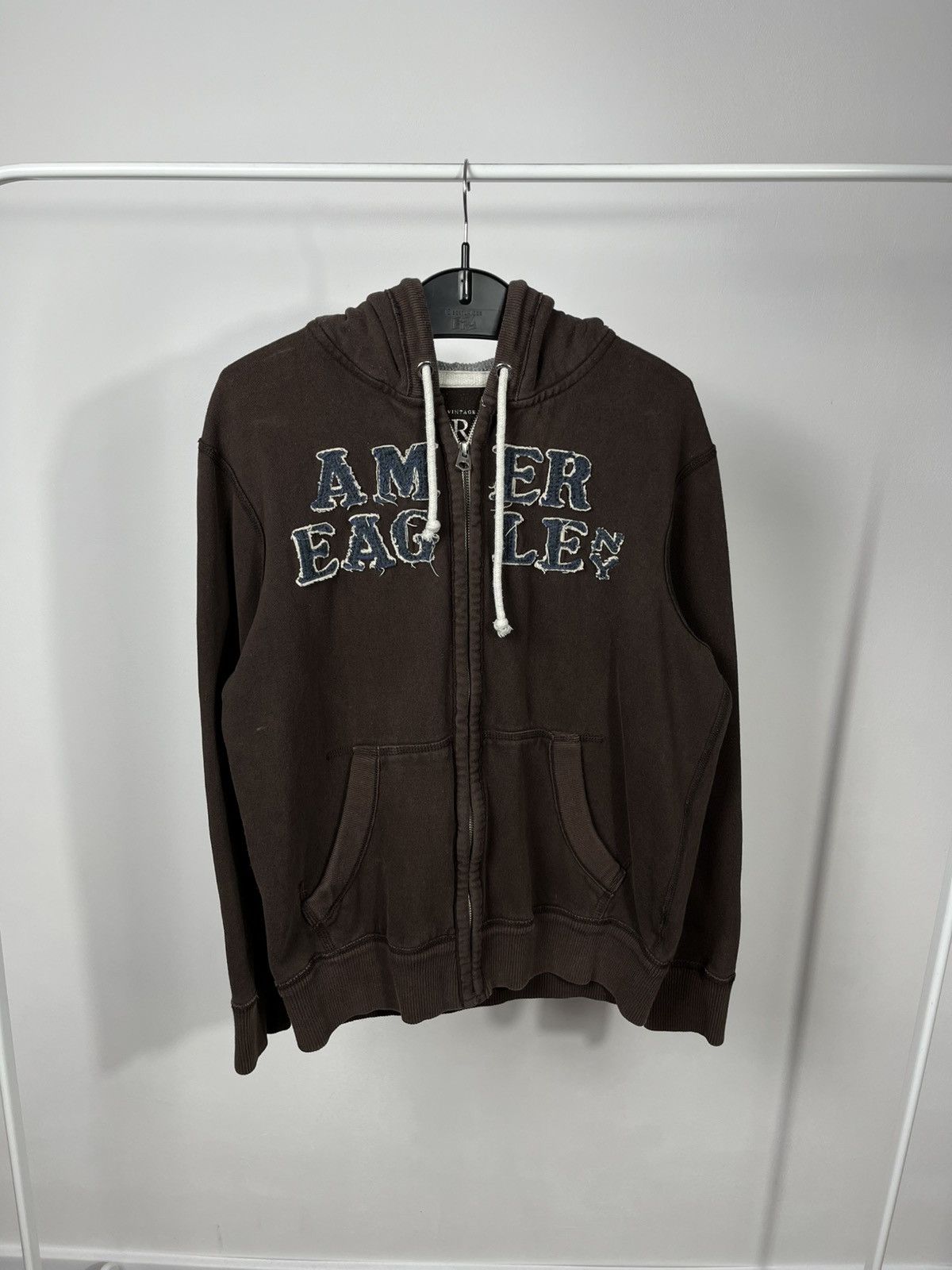 Other Vintage American Eagle Hoodie Zip Up Distressed M Faded Men Size US M / EU 48-50 / 2 - 1 Thumbnail