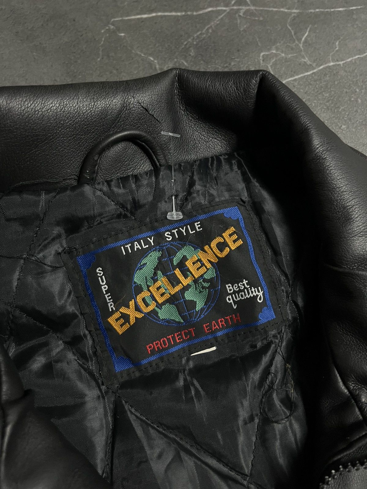 Leather Leather jacket italy style 90’s vintage Size US XL / EU 56 / 4 - 8 Thumbnail