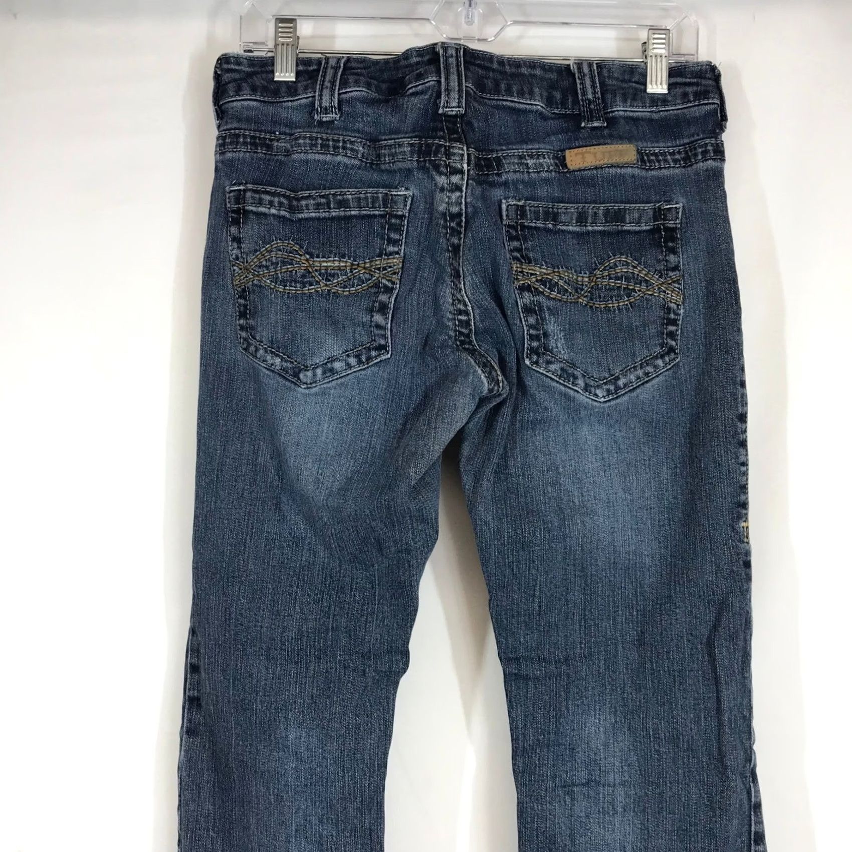 CO Cowgirl Tuff Co Bootcut Jeans Dark Wash Embroidered Pockets 5-Pocket 28x31 Western Western Womens Jeans Size 27" / US 4 / IT 40 - 5 Thumbnail