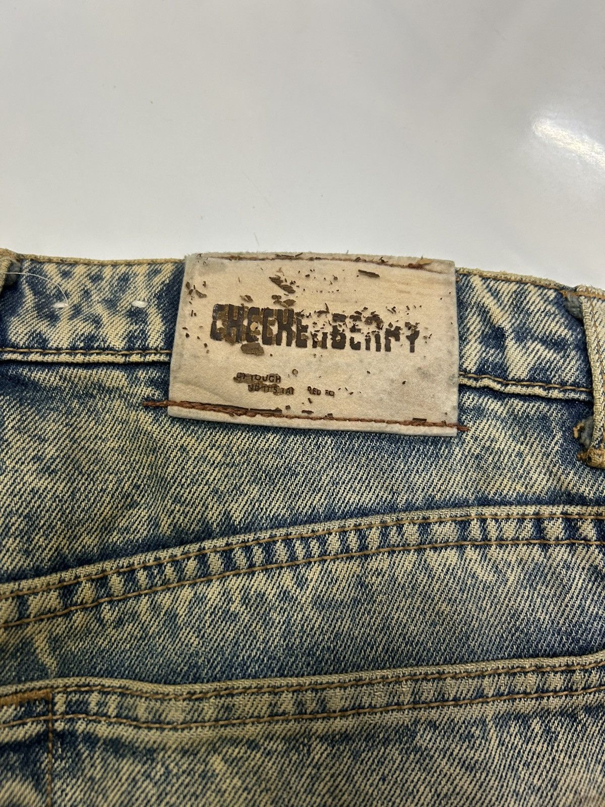 Japanese Brand Vintage Japanese Mud wash Distressed Tapered Jeans Size US 30 / EU 46 - 20 Thumbnail