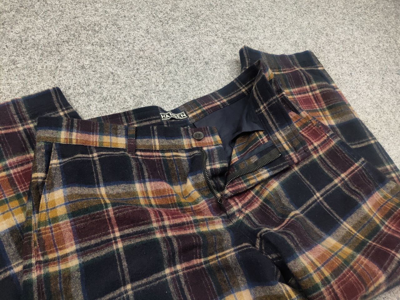 HANSEN Garments Hansen Garments Pyge Wool Blend Check Cropped Casual Pants Size US 32 / EU 48 - 12 Thumbnail