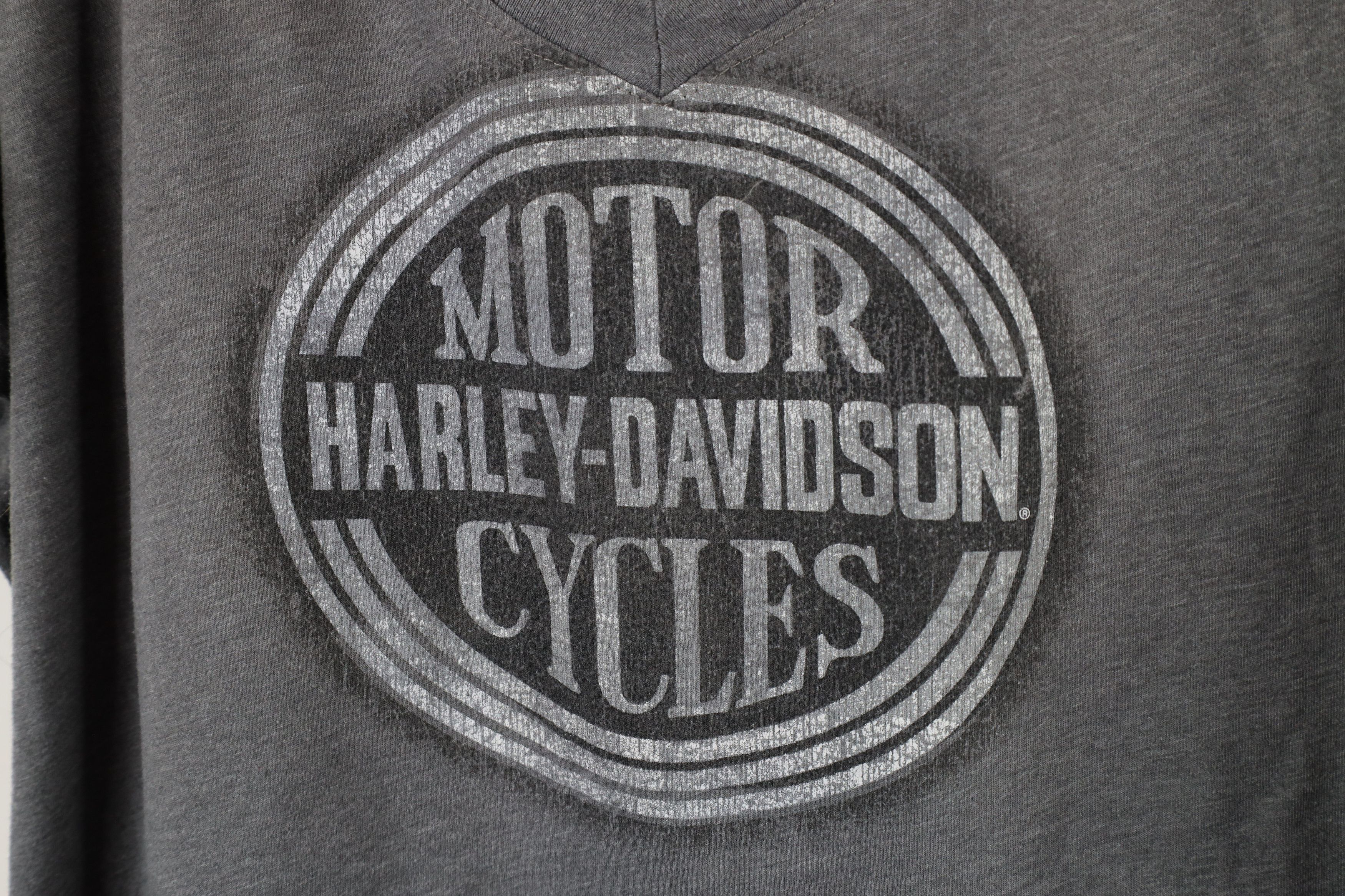 Harley Davidson × Vintage Vintage Y2K Harley Davidson Big Logo V-Neck T-Shirt Size XL / US 12-14 / IT 48-50 - 4 Thumbnail