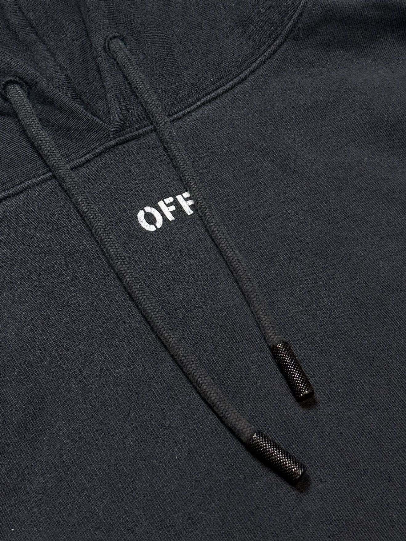 Off-White Off-White Hoodie Black yellow tape 18ss rare Size US S / EU 44-46 / 1 - 3 Thumbnail