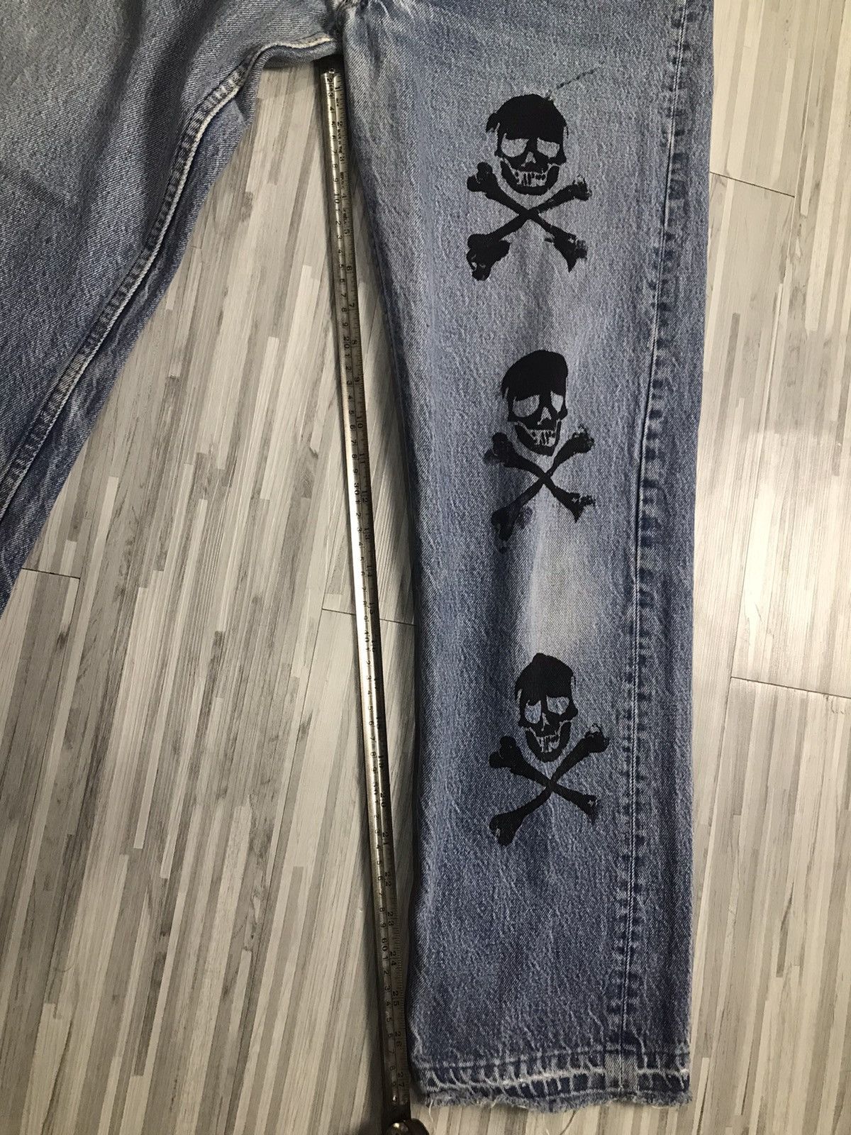 Japanese Brand × Jean × Vintage SUPERLOVERS jeans skull print Size US 32 / EU 48 - 20 Thumbnail