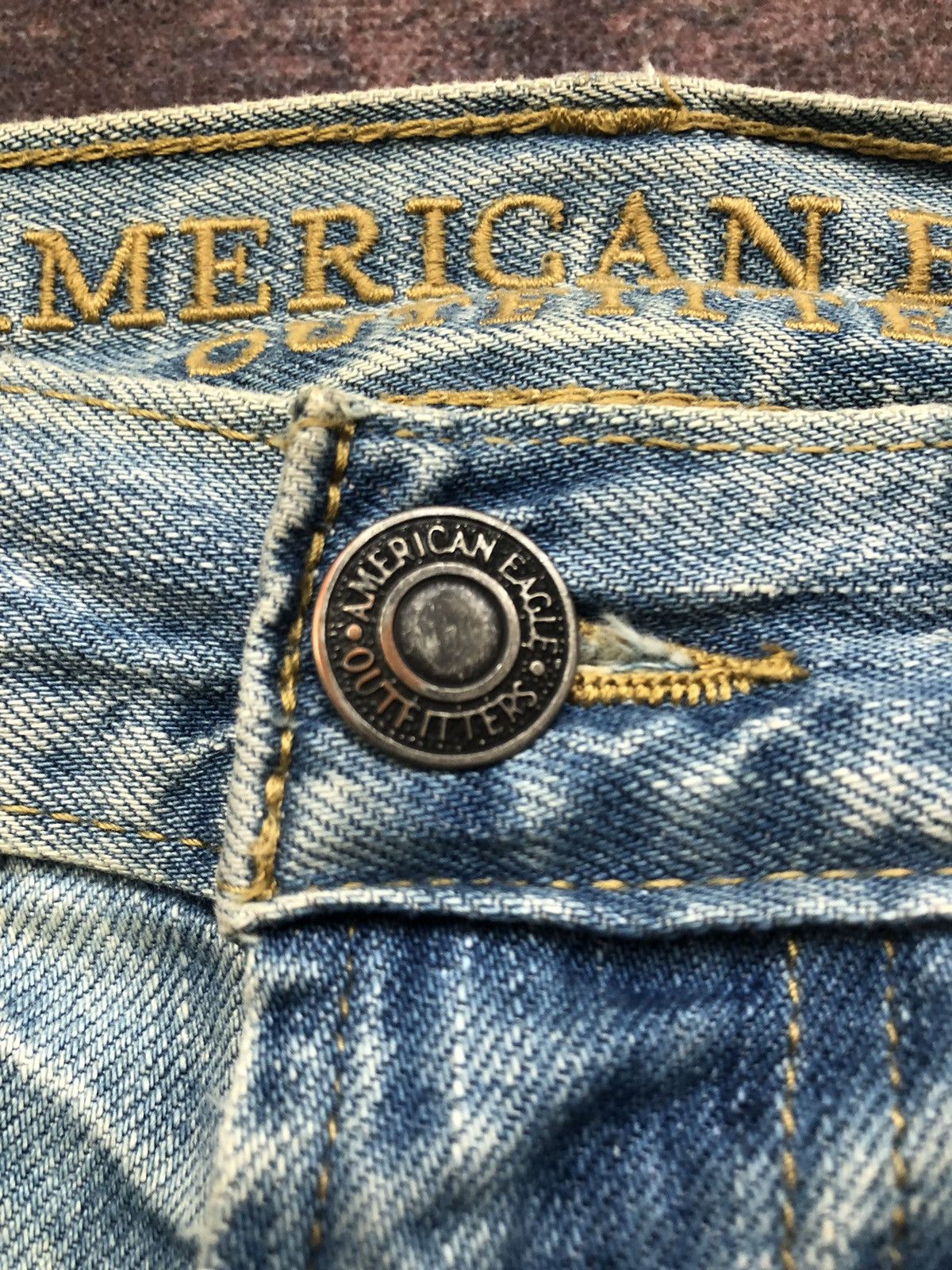 American Eagle Outfitters 💸LASTDROP💸 American Eagle Ripped Rusty Jeans Punk Style Size US 32 / EU 48 - 7 Thumbnail