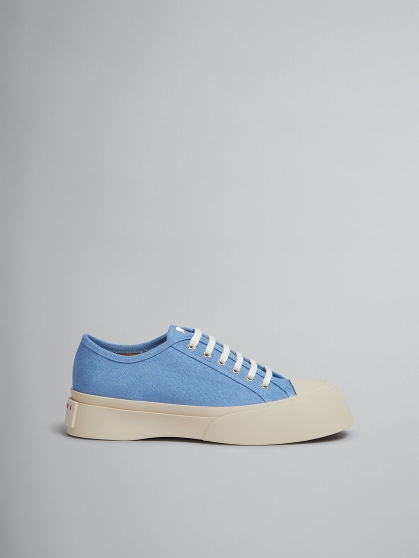 Marni o1w1db11125 Denim Pablo Lace Up Sneaker in Light Blue Size US 12 / EU 45 - 2 Thumbnail