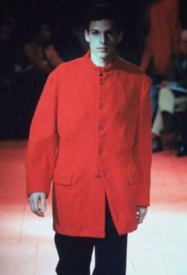 Yohji Yamamoto Yohji Yamamoto Pour Homme AW2001 Reversible Red Chore Coat Size US M / EU 48-50 / 2 - 7 Thumbnail