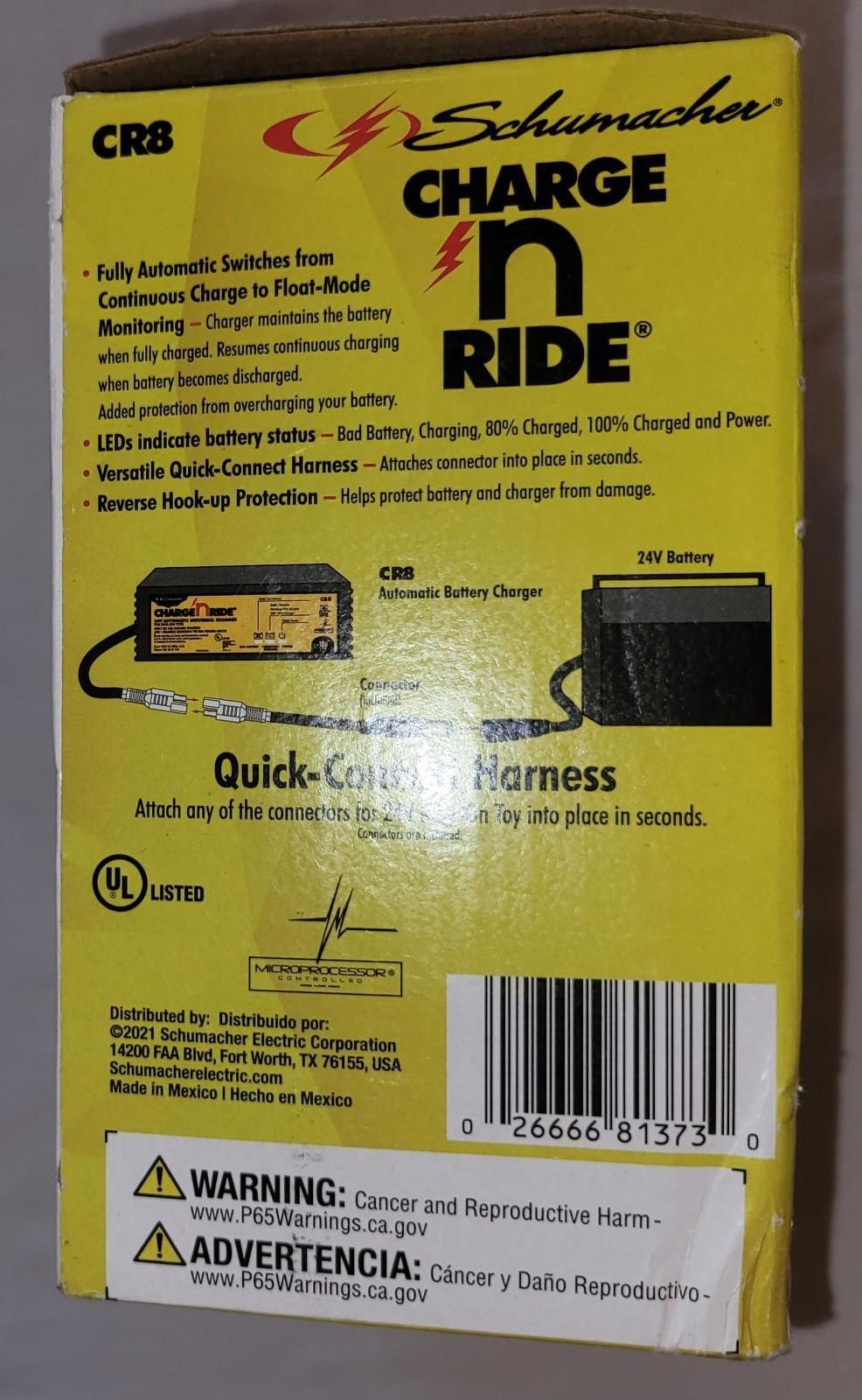 Designer Schumacher Charge N Ride 24v Universal Charger Size ONE SIZE - 4 Thumbnail
