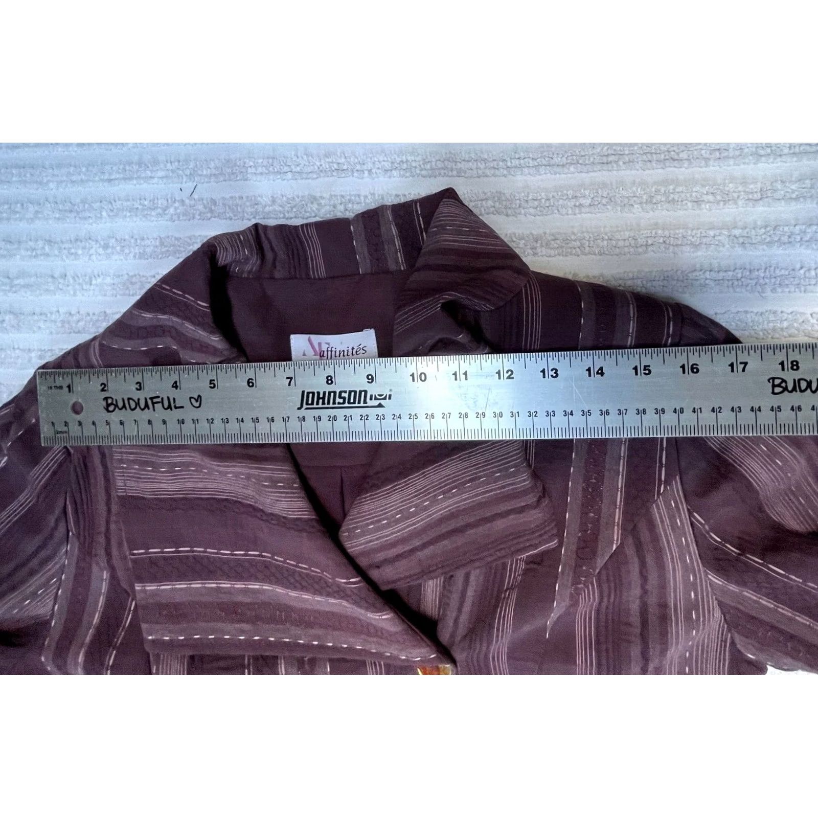 Vintage Affinities Armand Thiery Blazer Striped Purple Size 38 Size XS / US 0-2 / IT 36-38 - 4 Thumbnail