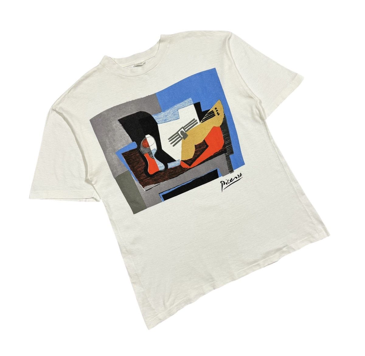 Art Comes First Vtg🔥80’s Pablo Picasso Pop Art Tee Size US M / EU 48-50 / 2 - 6 Thumbnail