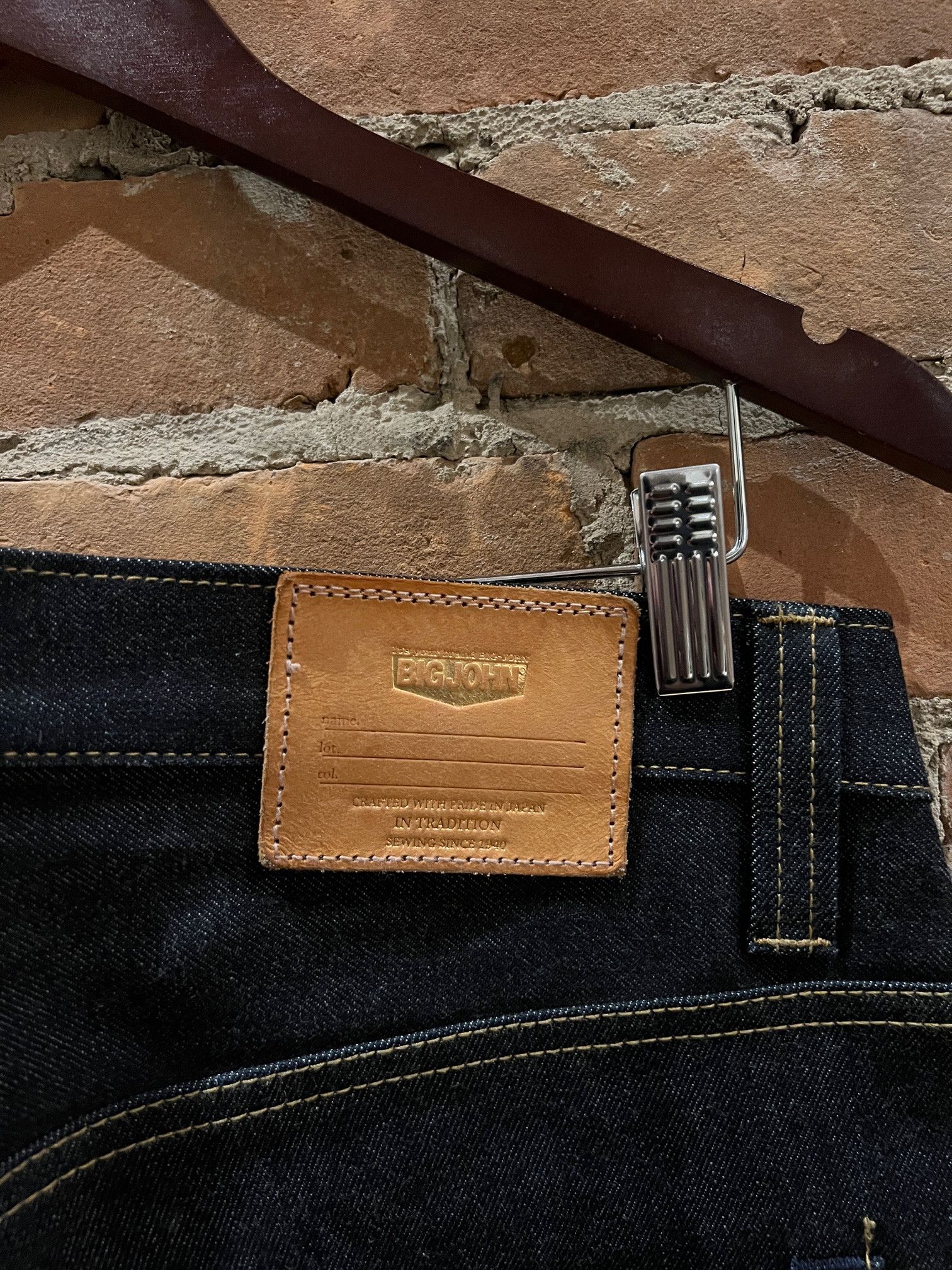 Big John Big John M107F Raw Stretch Selvedge Denim Size US 33 - 4 Thumbnail