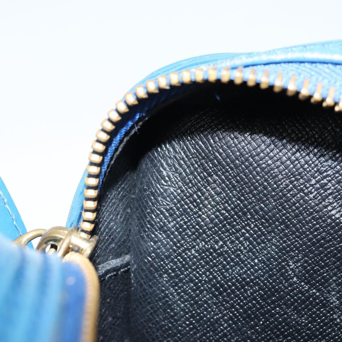 LOUIS VUITTON Epi June Feuille Shoulder Bag Blue M52155