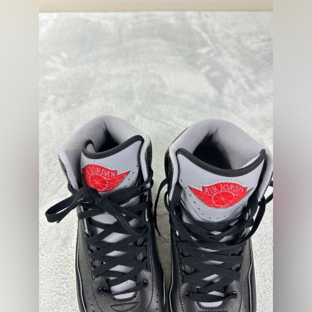 Jordan Brand Nike Air Jordan 2 Retro black cement men's size 9.5 US DR88 Size US 9.5 / EU 42-43 - 4 Thumbnail