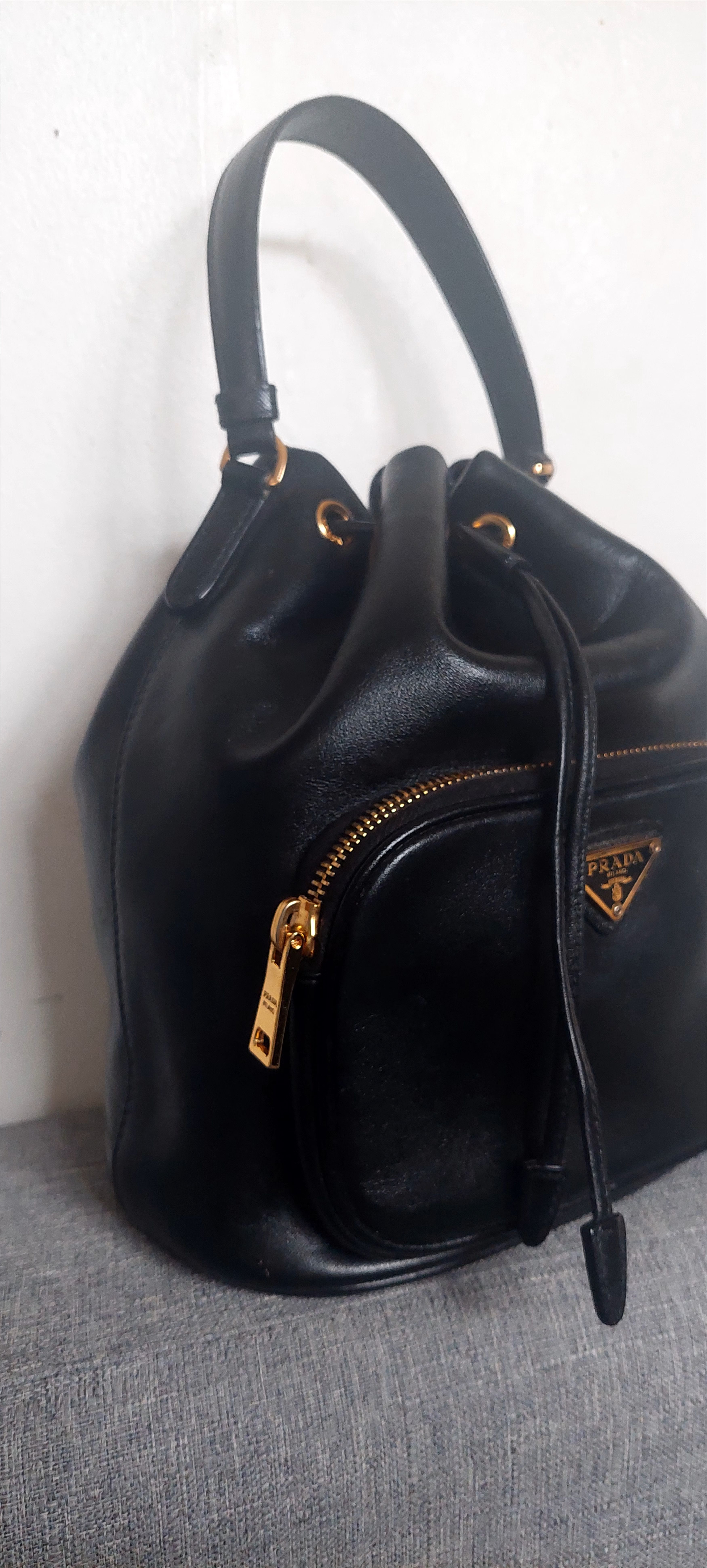 Prada Prada Bucket Leather Size ONE SIZE - 2 Thumbnail