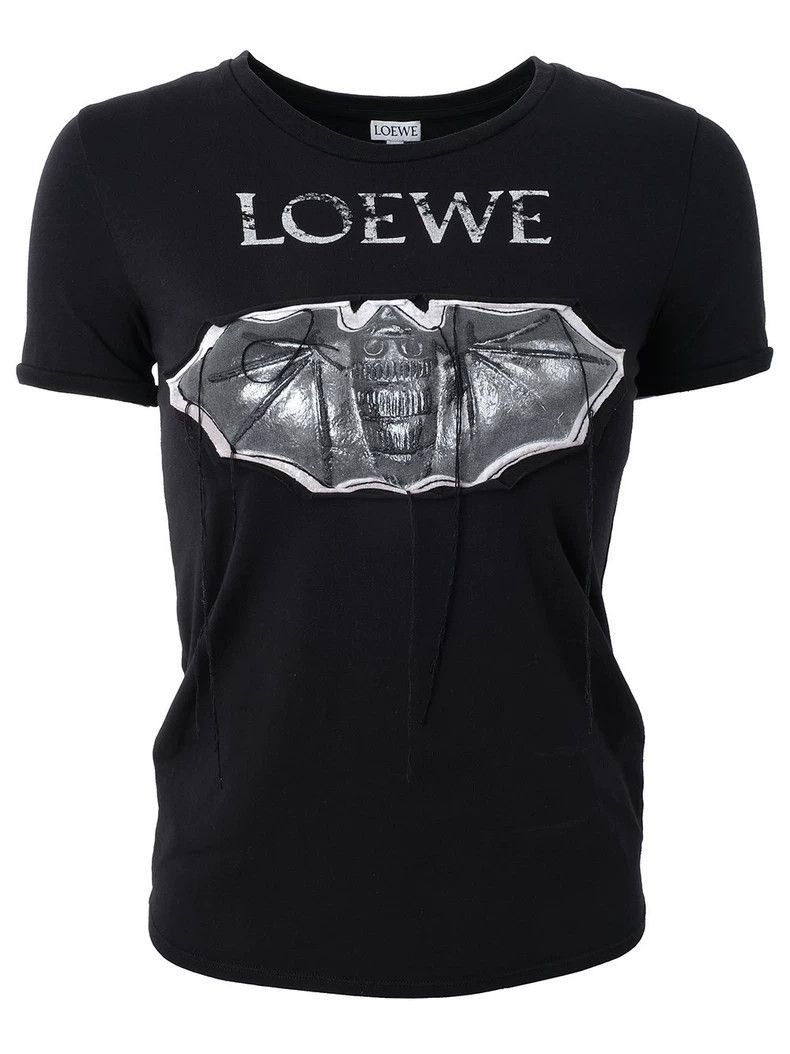 Loewe LOEWE Black Bat Show lines Destroy Logo short sleeve T-shi Size XS / US 0-2 / IT 36-38 - 1 Thumbnail