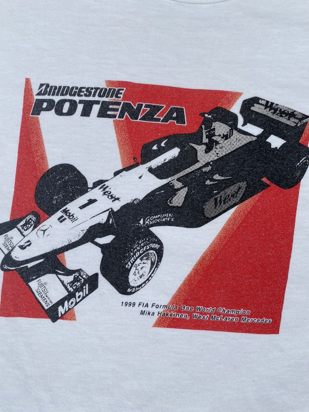 Formula 1 × Vintage Vintage 90s Potenza Bridgestone Mika Häkkinen F1 Team Size US M / EU 48-50 / 2 - 3 Thumbnail