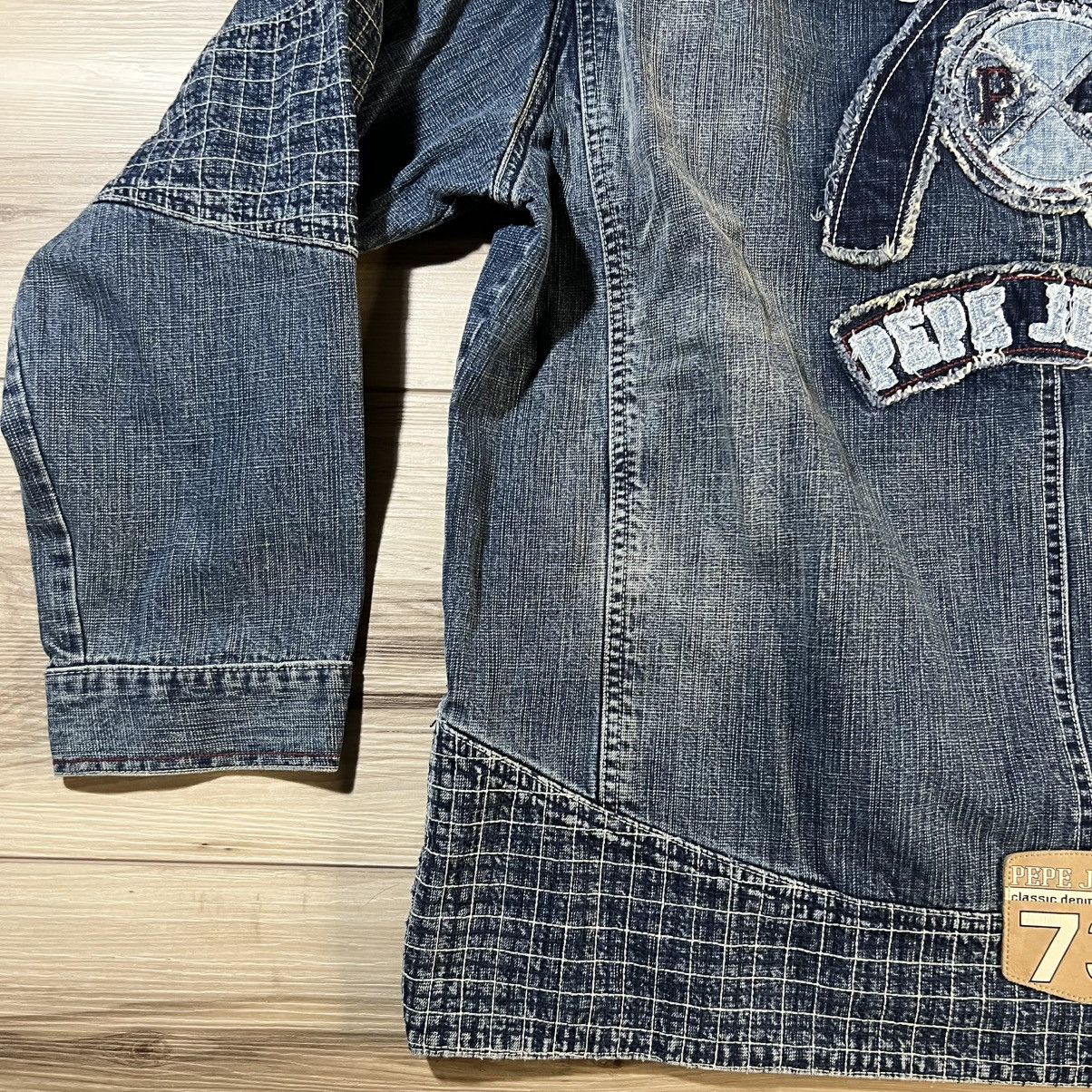 Pepe Jeans Blue Hooded Denim Jean Jacket Size US XL / EU 56 / 4 - 18 Thumbnail