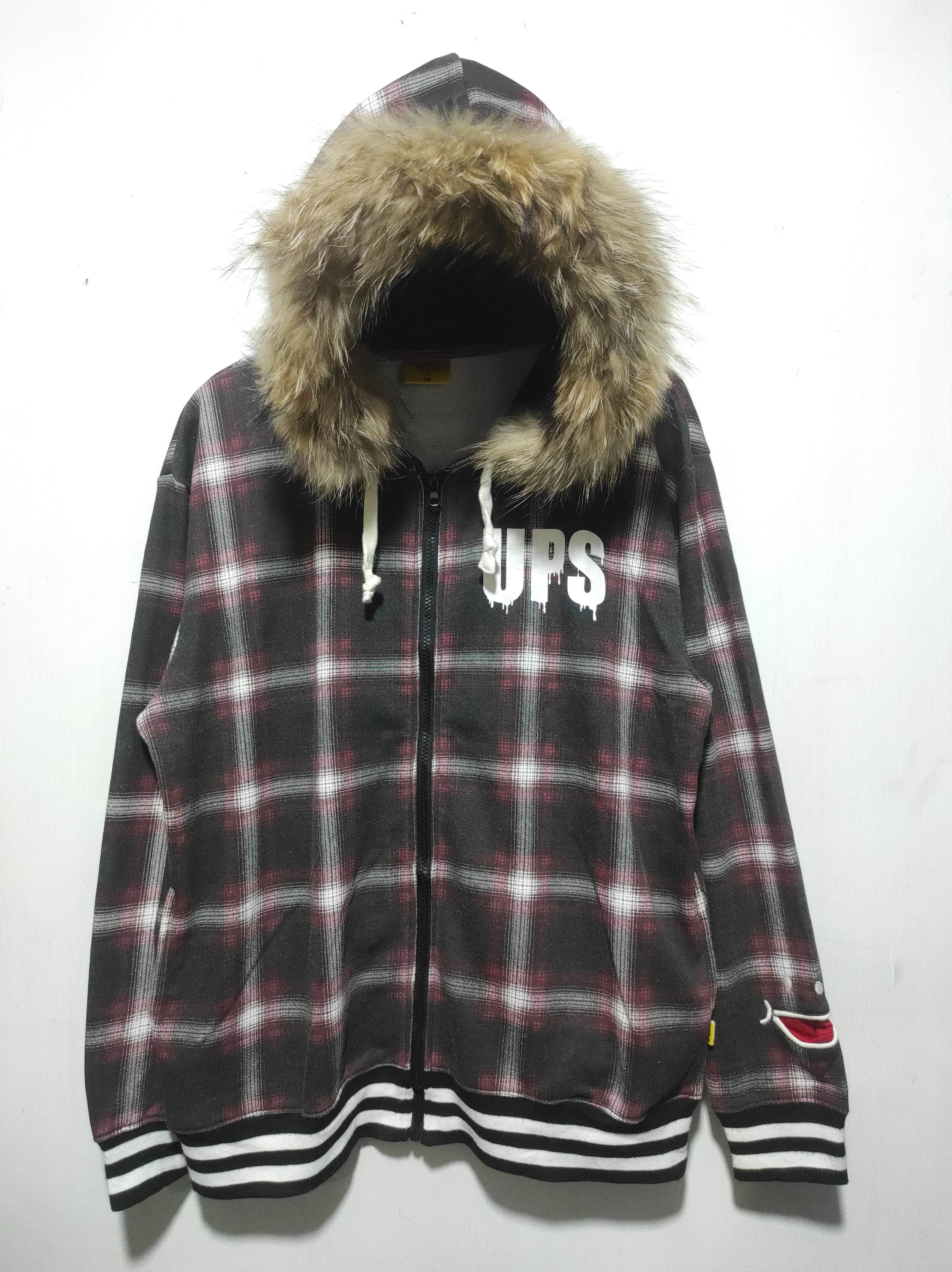 Hysteric Glamour Ups Smile Plaid Zipper Fur Hoodie If Six Was Nine Lgb style Size US L / EU 52-54 / 3 - 3 Thumbnail
