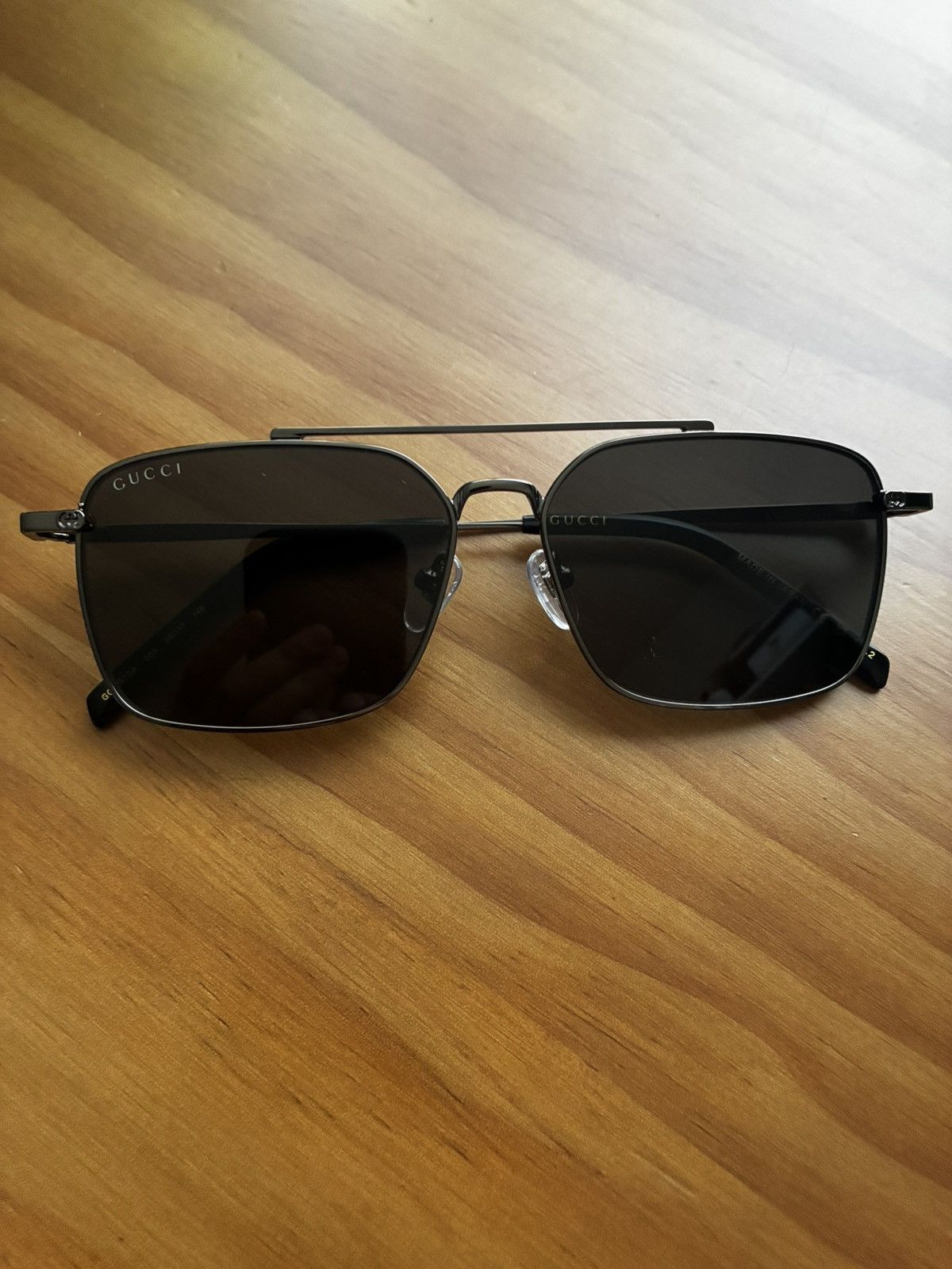 Gucci Gucci black aviator Size ONE SIZE - 1 Thumbnail