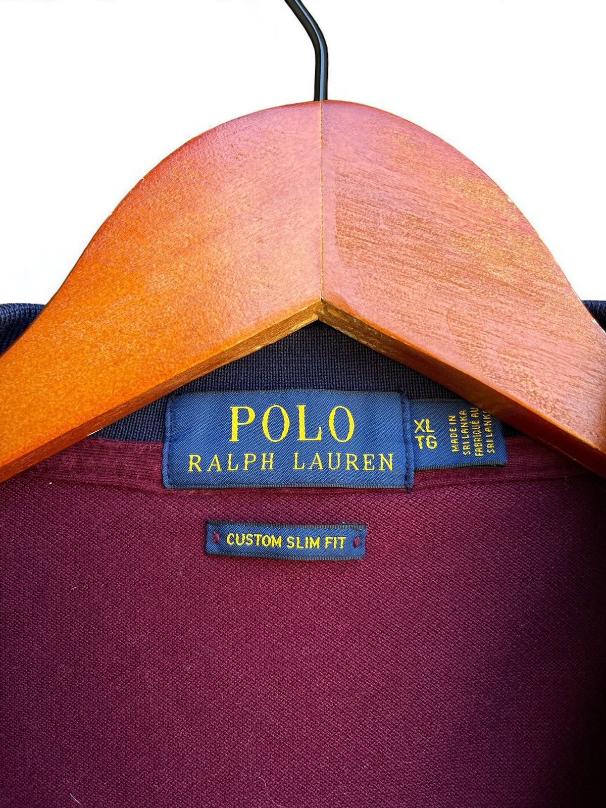 Ralph Lauren Sport Polo Ralph Lauren Cotton Custom Slim Fit Polo Shirt Burgundy Size US XL / EU 56 / 4 - 6 Thumbnail