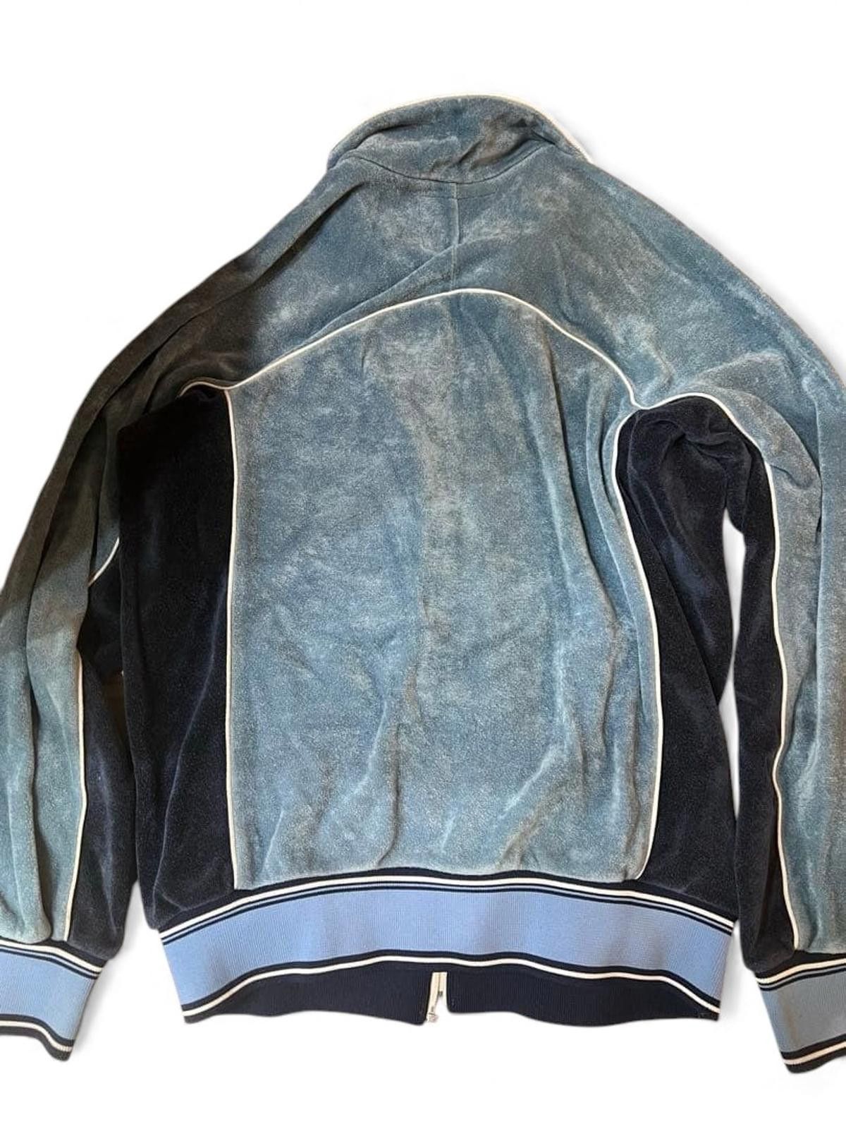 Hysteric Glamour Hysteric Glamour - Blue Velour Fleece Jacket Contrast Size US M / EU 48-50 / 2 - 3 Thumbnail