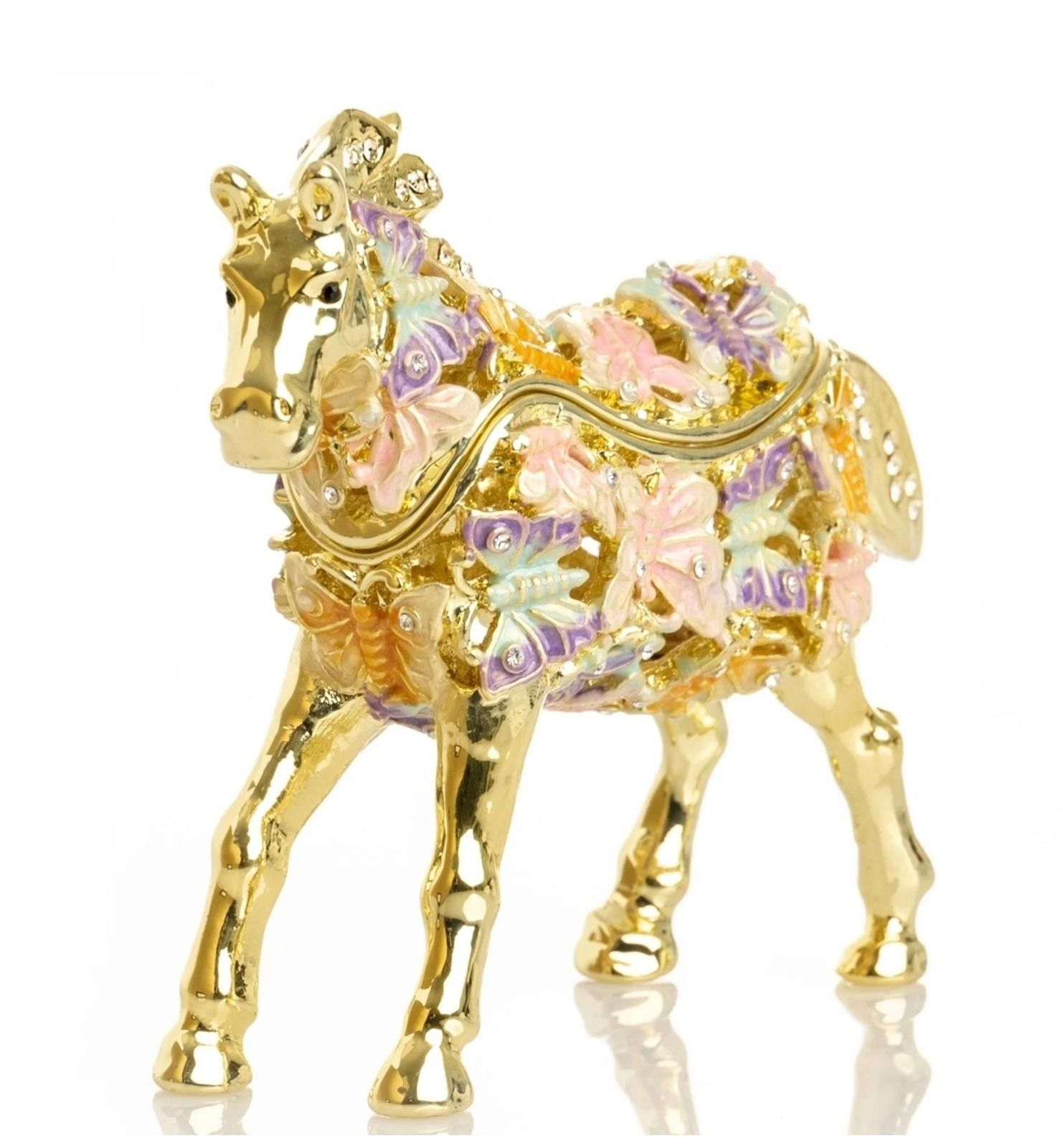 Other Keren Kopal - Golden Horse Decorated with butterflies Size ONE SIZE - 1 Thumbnail