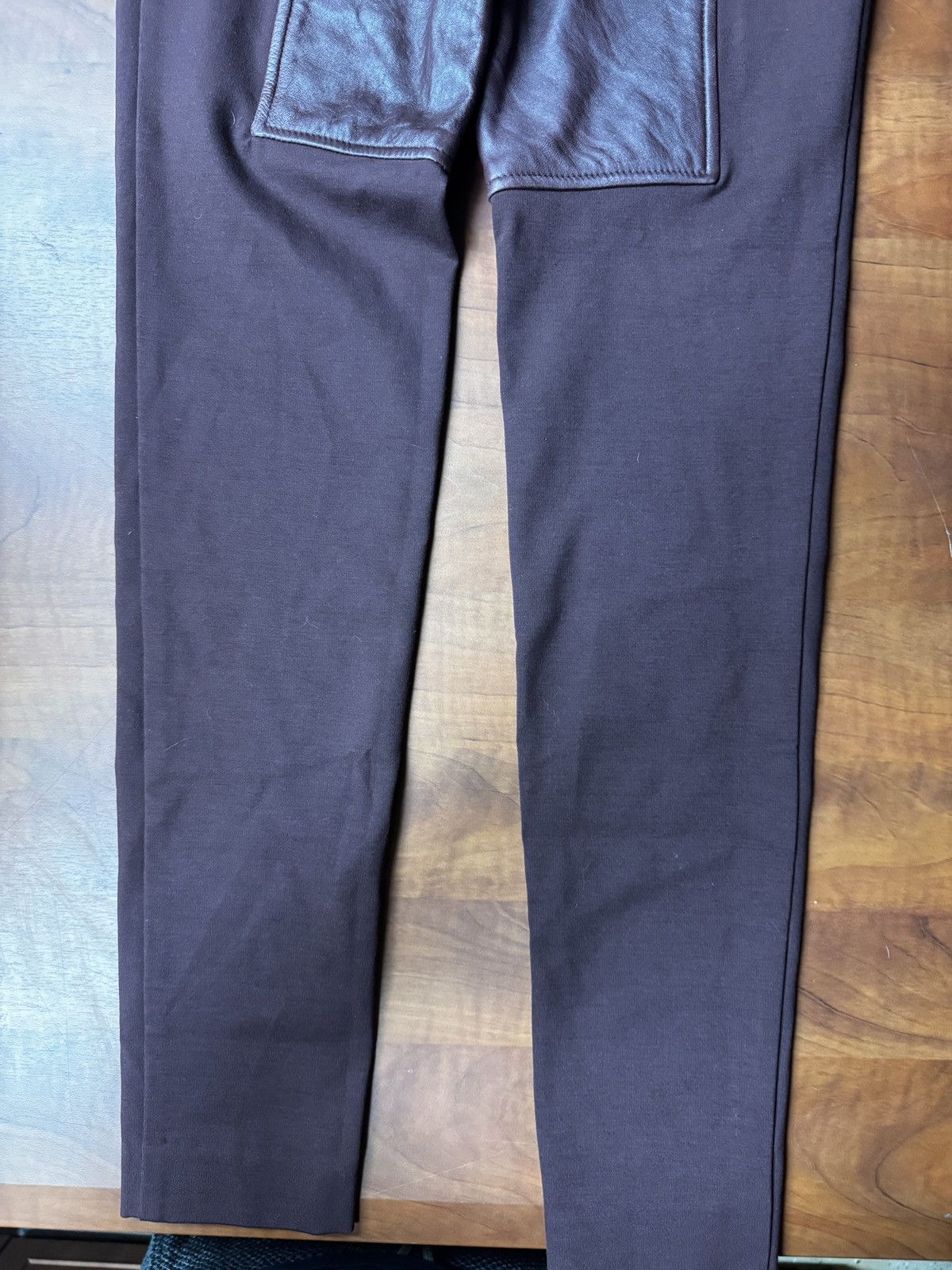 Alexander Wang Oxblood T by Alexander Wang Leather-Panel Trousers Size 26" / US 2 / IT 38 - 8 Thumbnail