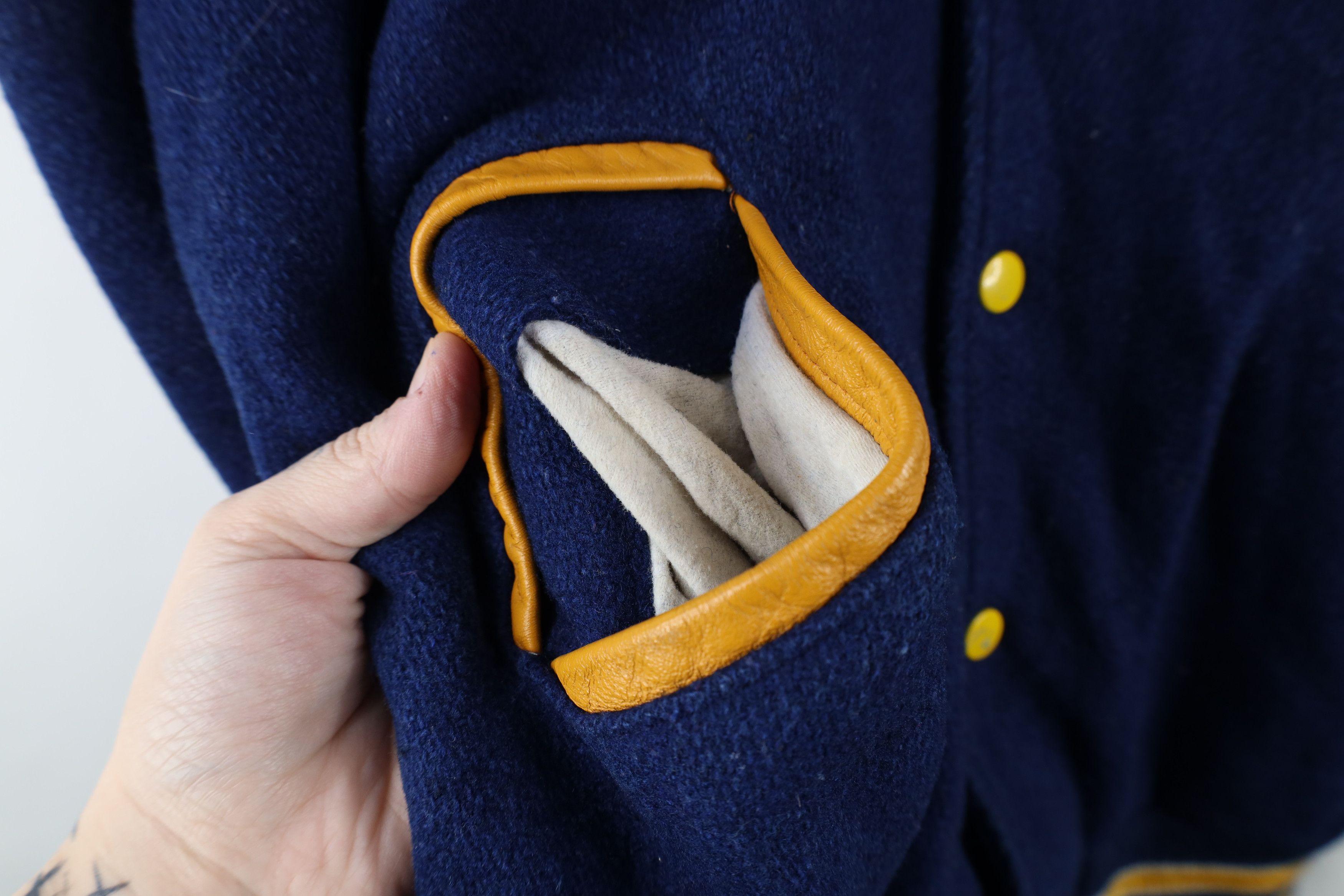 Vintage Vintage 70s Streetwear Wool ACS Athens Greece Varsity Jacket Size US XL / EU 56 / 4 - 5 Thumbnail