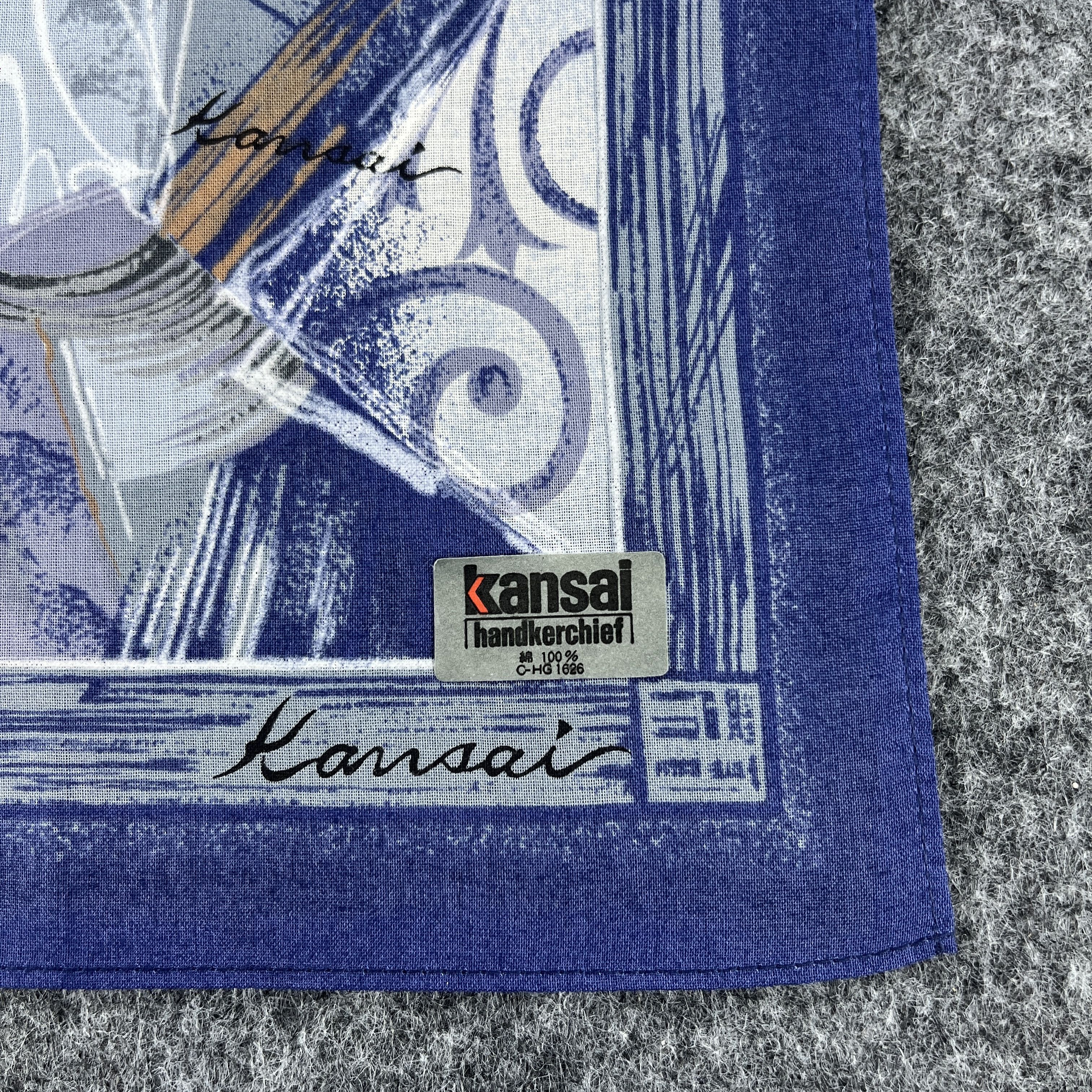 Japanese Brand Kansai Yamamoto Handkerchief / Bandana / Neckerchief B452 Size ONE SIZE - 2 Thumbnail