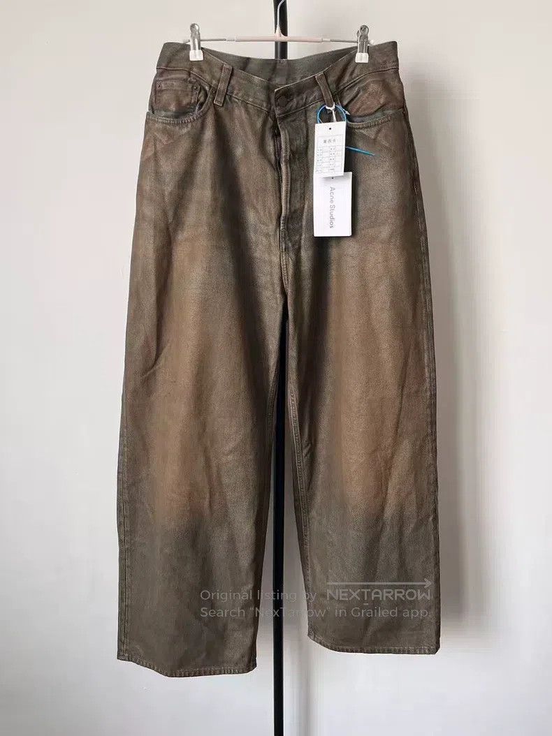 Acne Studios Trompe L'oeil Ink-Splattered Waxed & Washed J