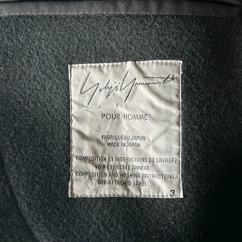 Yohji Yamamoto Yohji Yamamoto Yohji Yamamoto Zipper Detail Wool Jacket Size US L / EU 52-54 / 3 - 6 Thumbnail