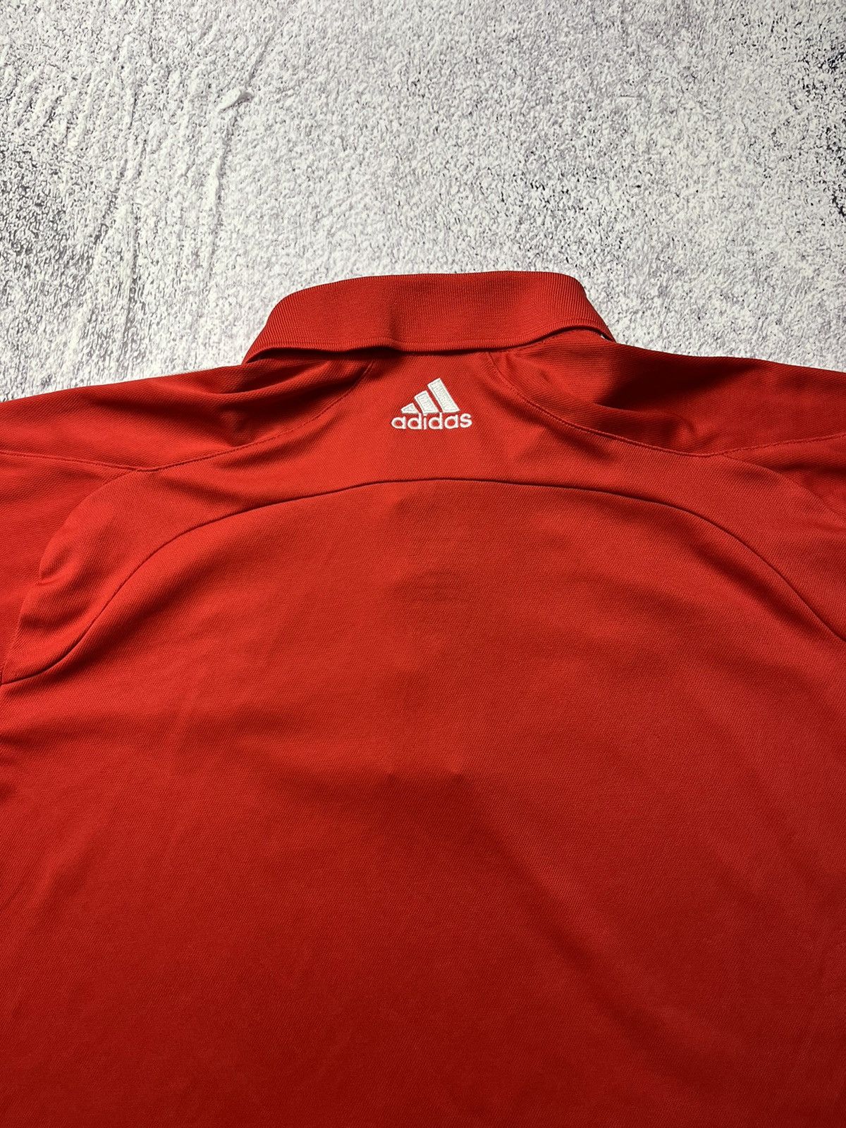 Adidas Men’s Vintage Adidas England Cricket Polo T-shirt Red Size US M / EU 48-50 / 2 - 24 Thumbnail