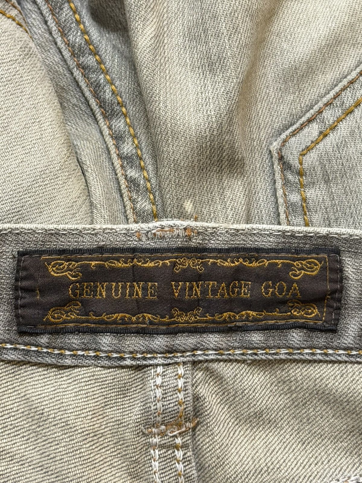 GOA Vintage GOA Mud Wash Faded Style Distressed Style Jeans Size US 30 / EU 46 - 9 Thumbnail