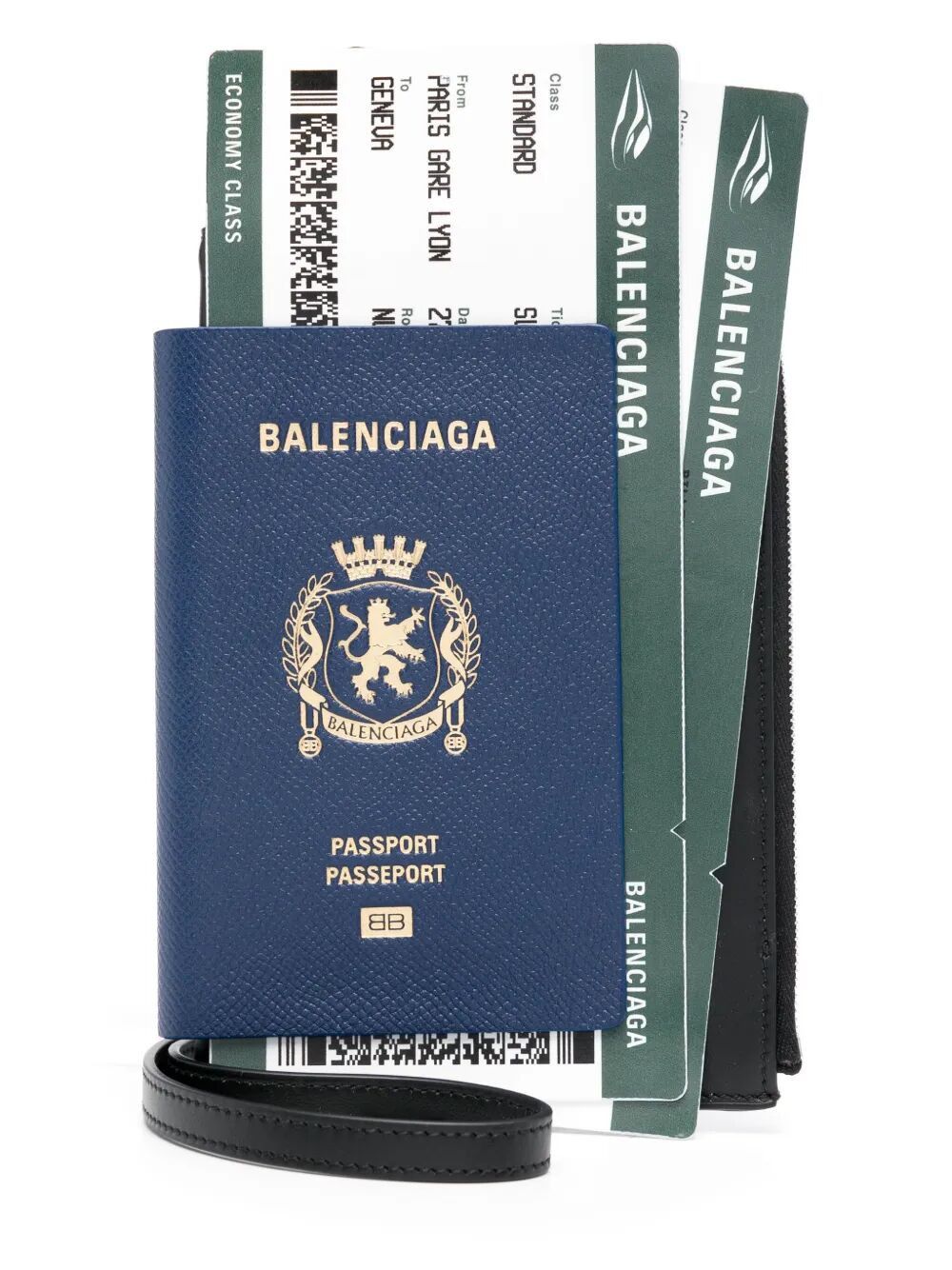 Balenciaga SEMI MATTE LEATHER PASSPORT PHONE HOLDER Size ONE SIZE - 1 Thumbnail