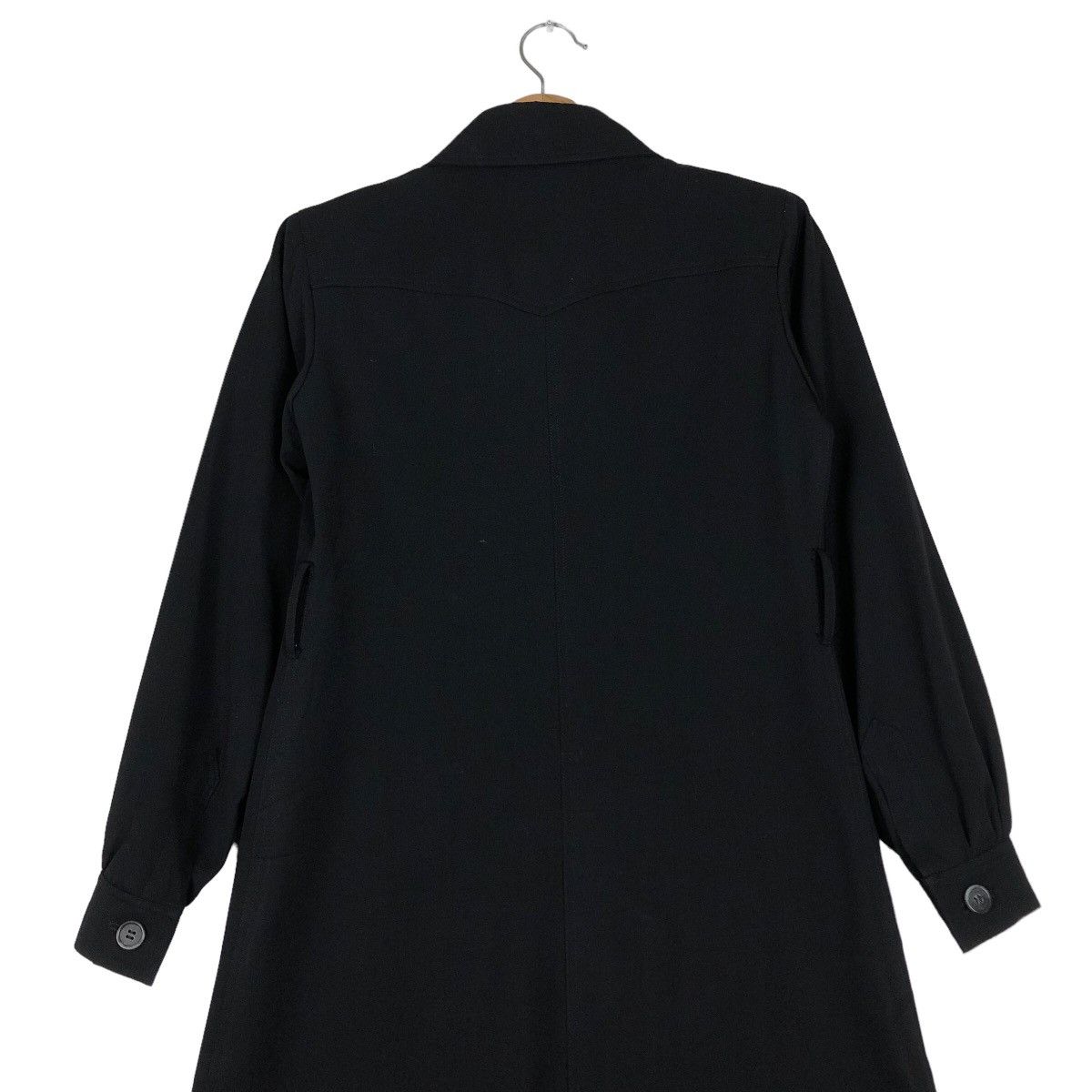 Yves Saint Laurent 🔥Vtg Long Jacket Rich Black Yves Saint Laurent Size US M / EU 48-50 / 2 - 10 Thumbnail