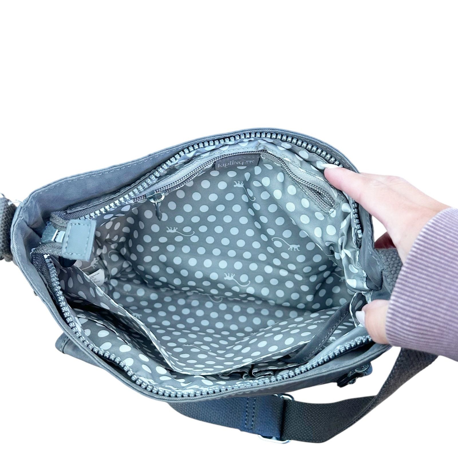 Other Kipling Gray Crossbody Bag Size ONE SIZE - 3 Thumbnail