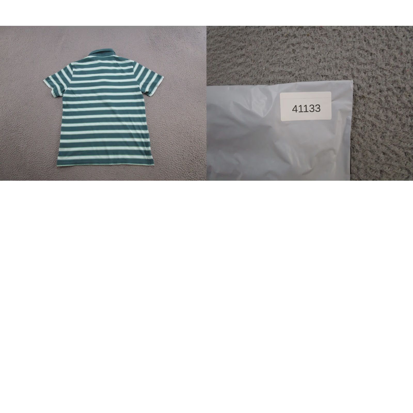 Vintage Criquet Polo Shirt Men’s M Short Sleeve Green Organic Cotton Striped Size US M / EU 48-50 / 2 - 8 Thumbnail