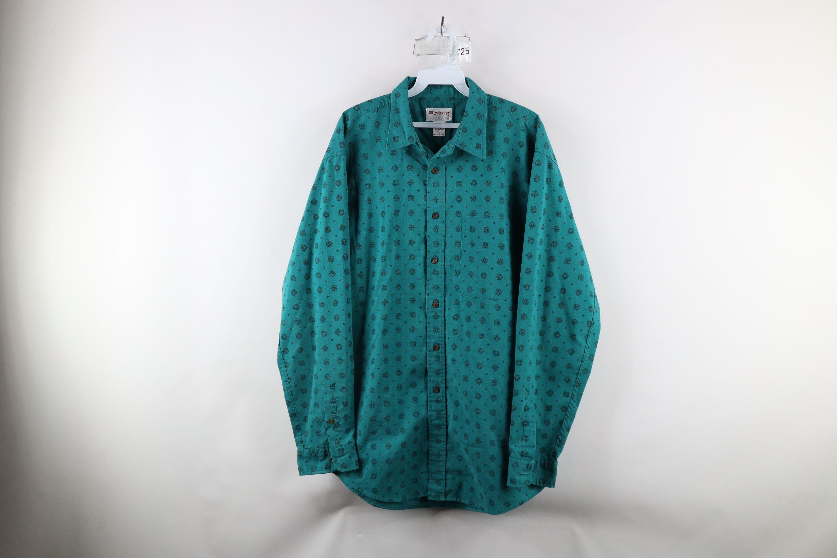 Vintage Vintage 90s Streetwear All Over Print Collared Button Shirt Size US L / EU 52-54 / 3 - 1 Thumbnail